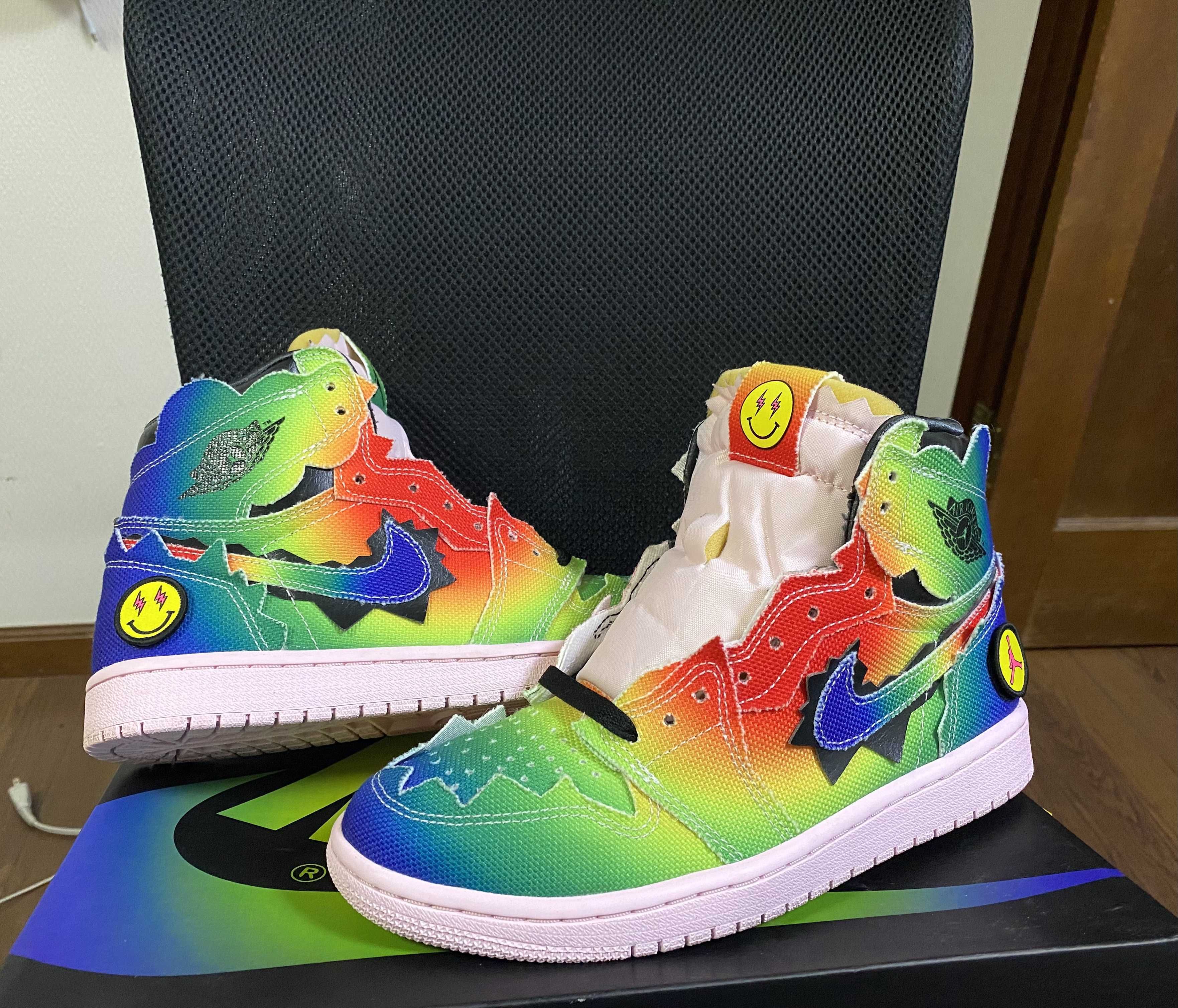 J Balvin × Nike Air Jordan 1 High OG "Rainbow"