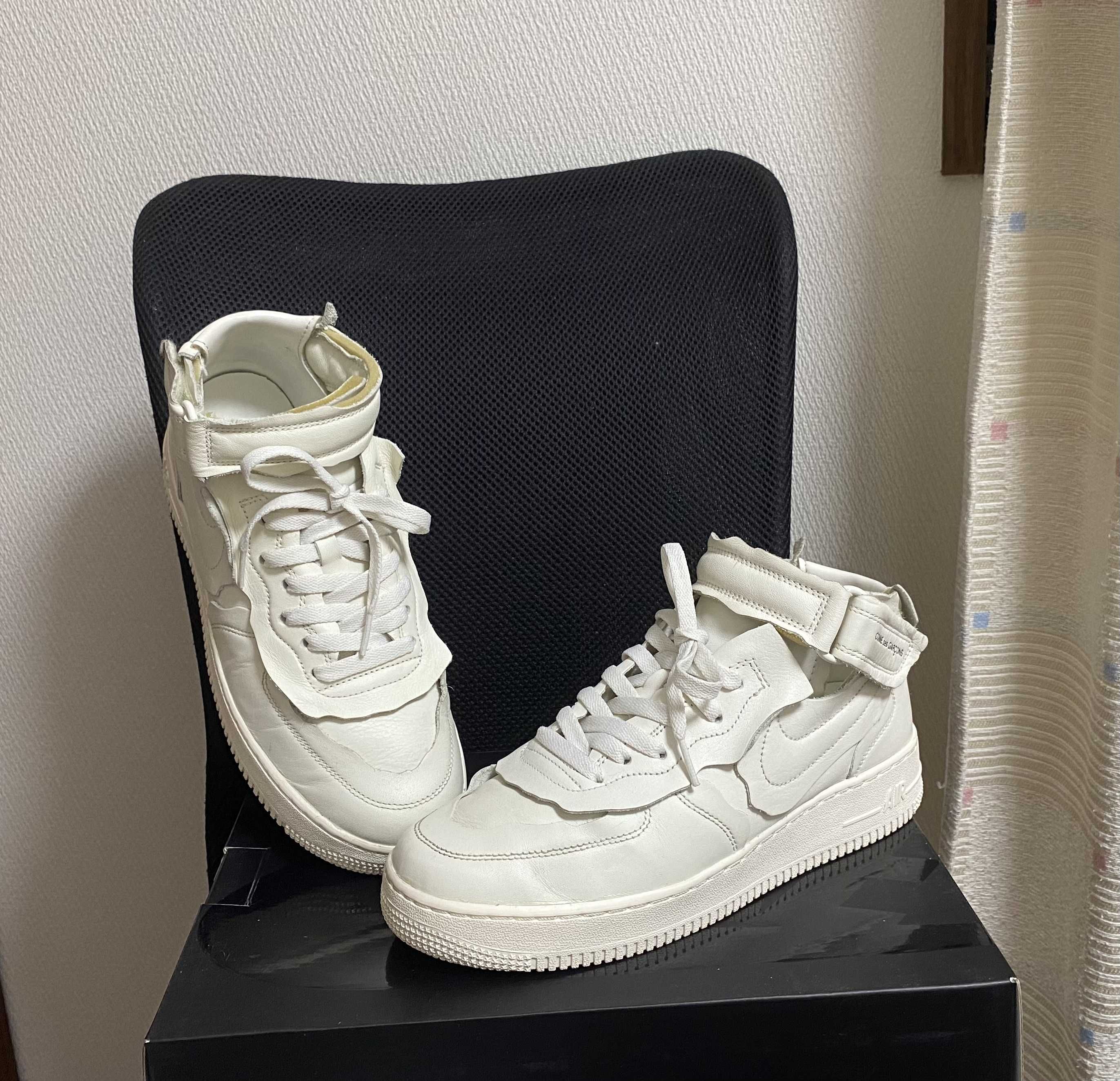 COMME des GARCONS × Nike Air Force 1 Mid "White" 