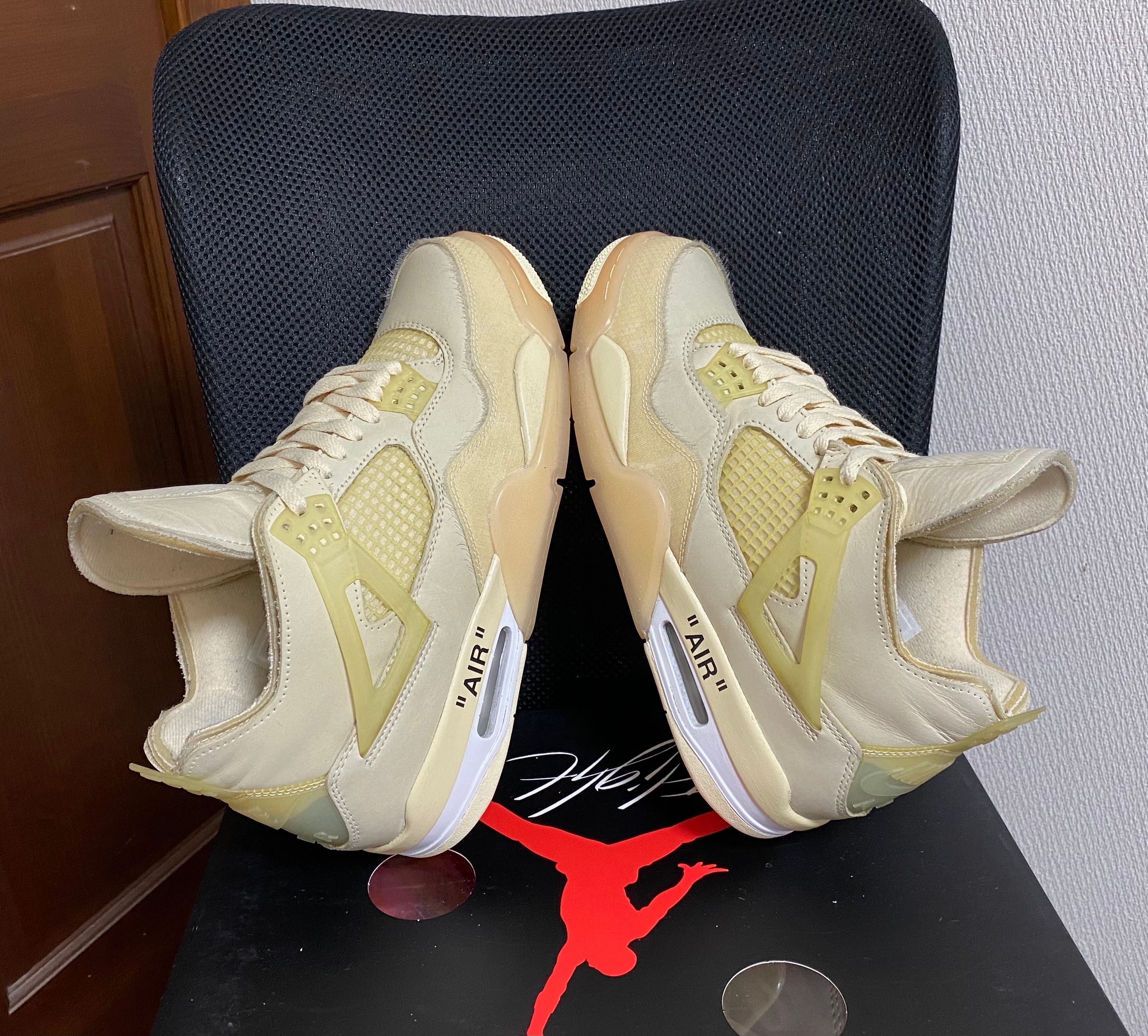 Off-White × Nike Women's Air Jordan 4 SP "Sail"