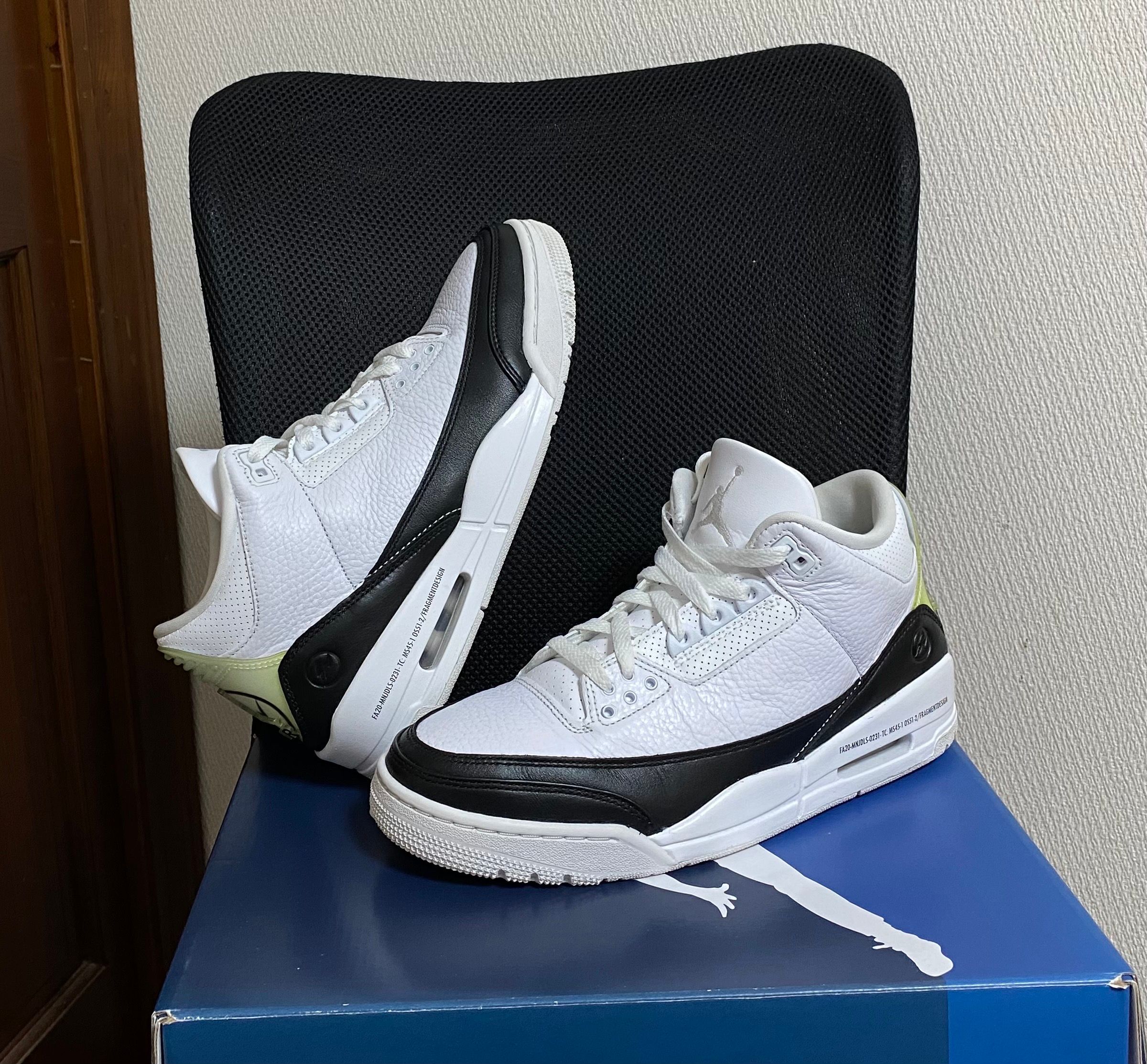 Fragment × Nike Air Jordan 3 "White/Black"