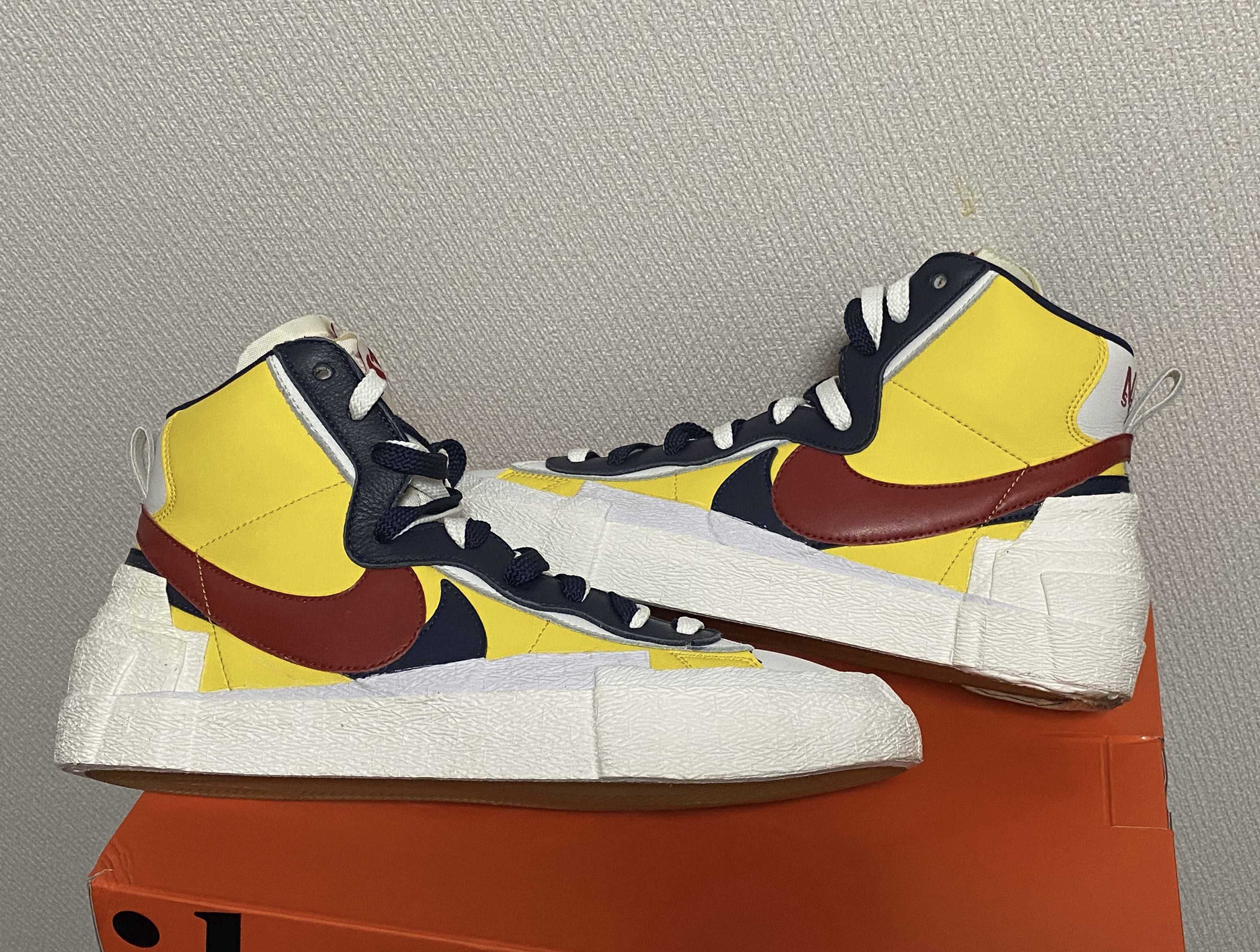 sacai × Nike Blazer Mid "Varsity Maize/Varsity Red"