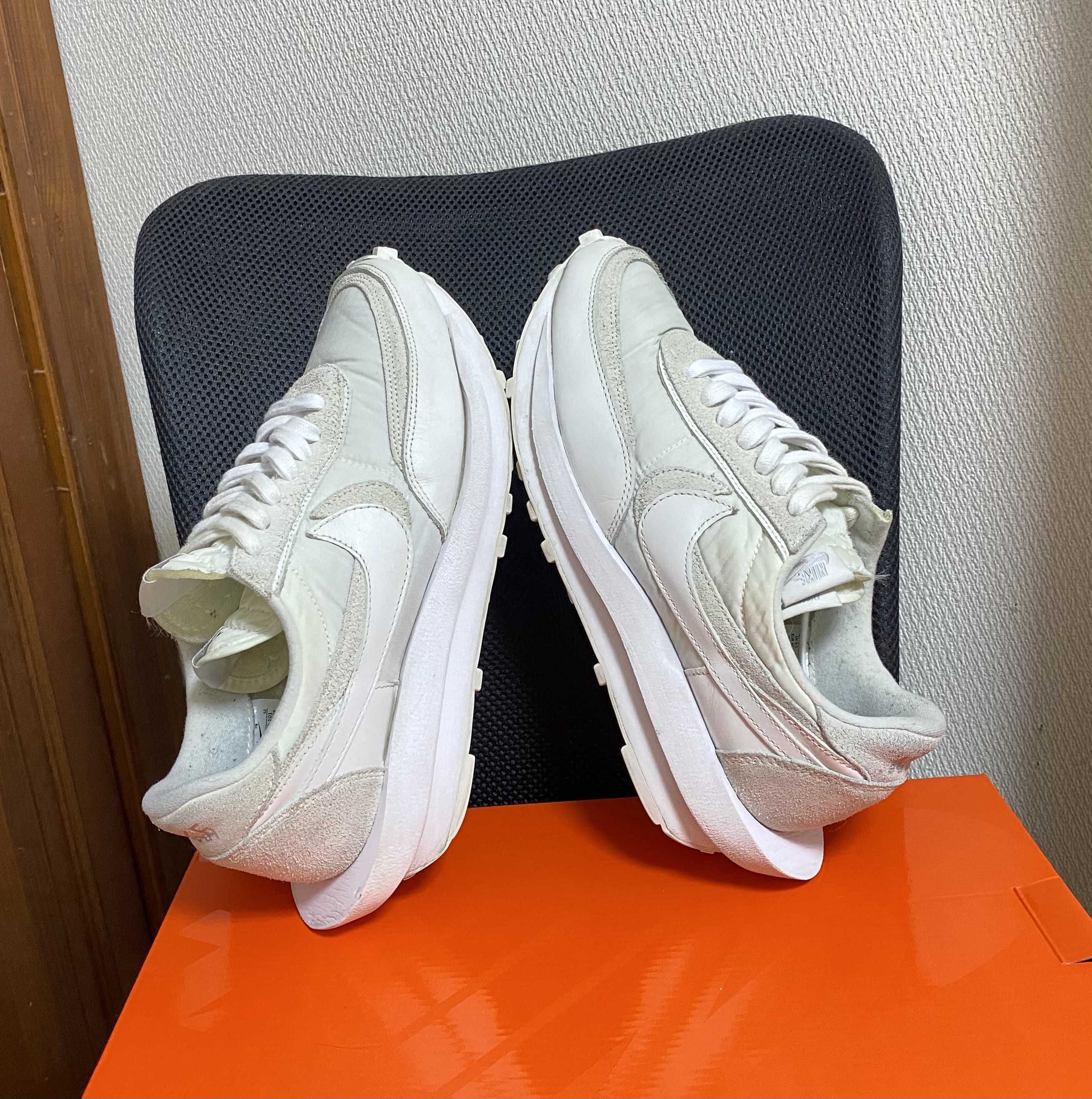 sacai × Nike LDV Waffle "Triple White"