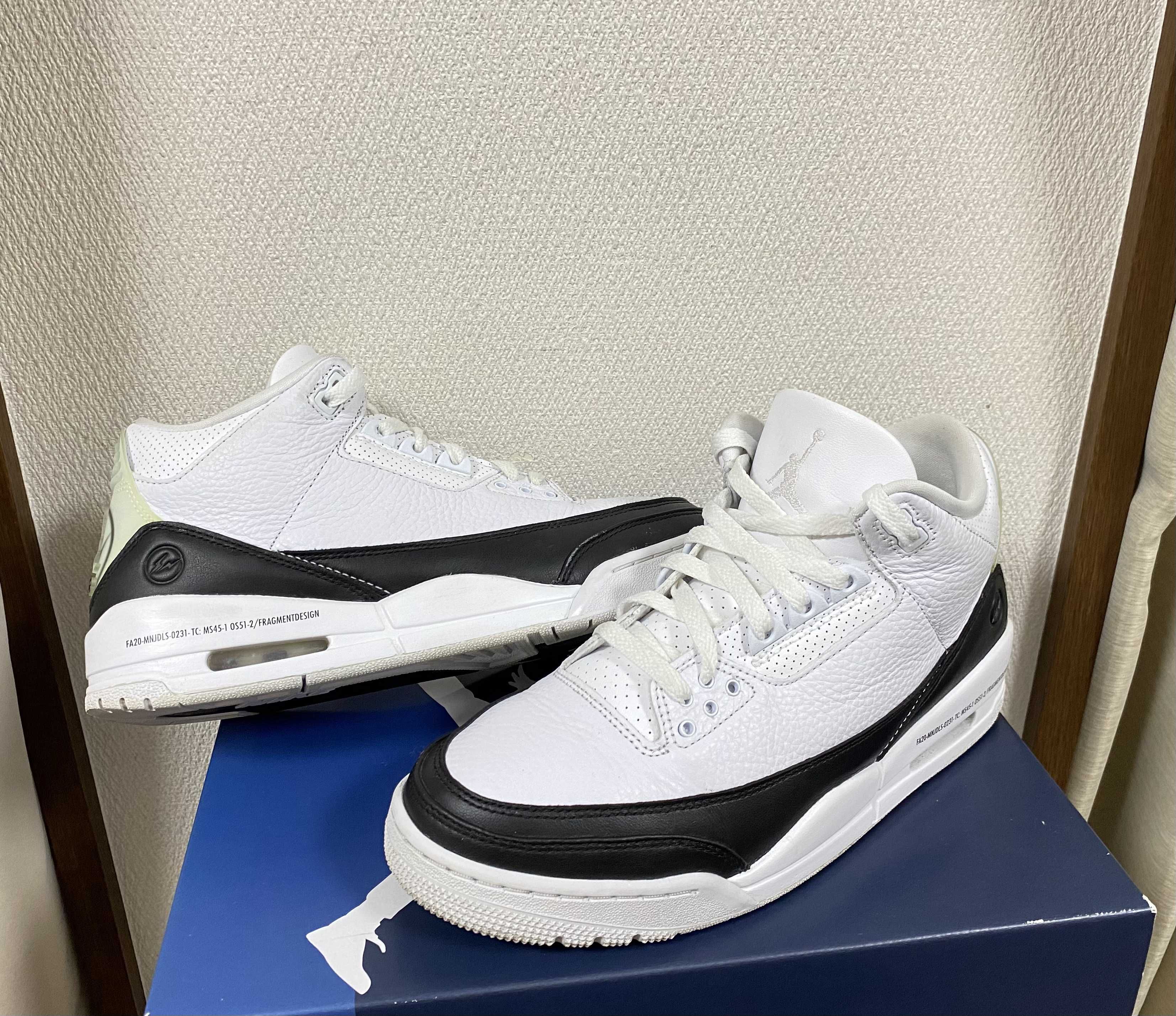 Fragment × Nike Air Jordan 3 "White/Black"