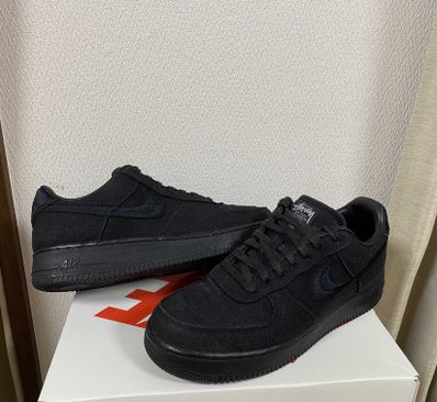 Stussy × Nike Air Force 1 Low "Triple Black"