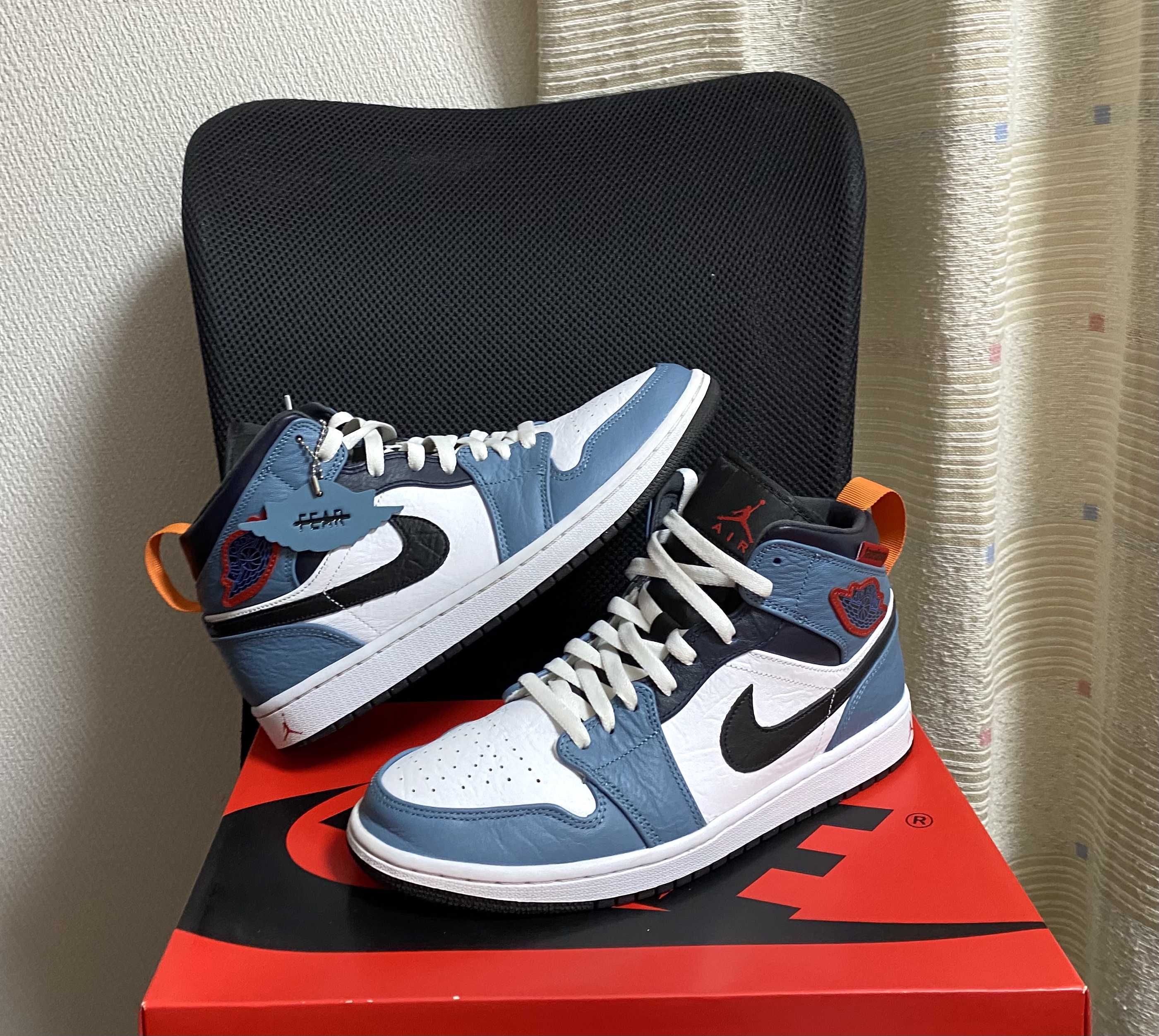 FACETASM × Nike Air Jordan 1 Mid "White/Navy"