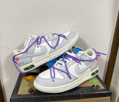 Off-White × Nike Dunk Low "Sail/Neutral Gray"
