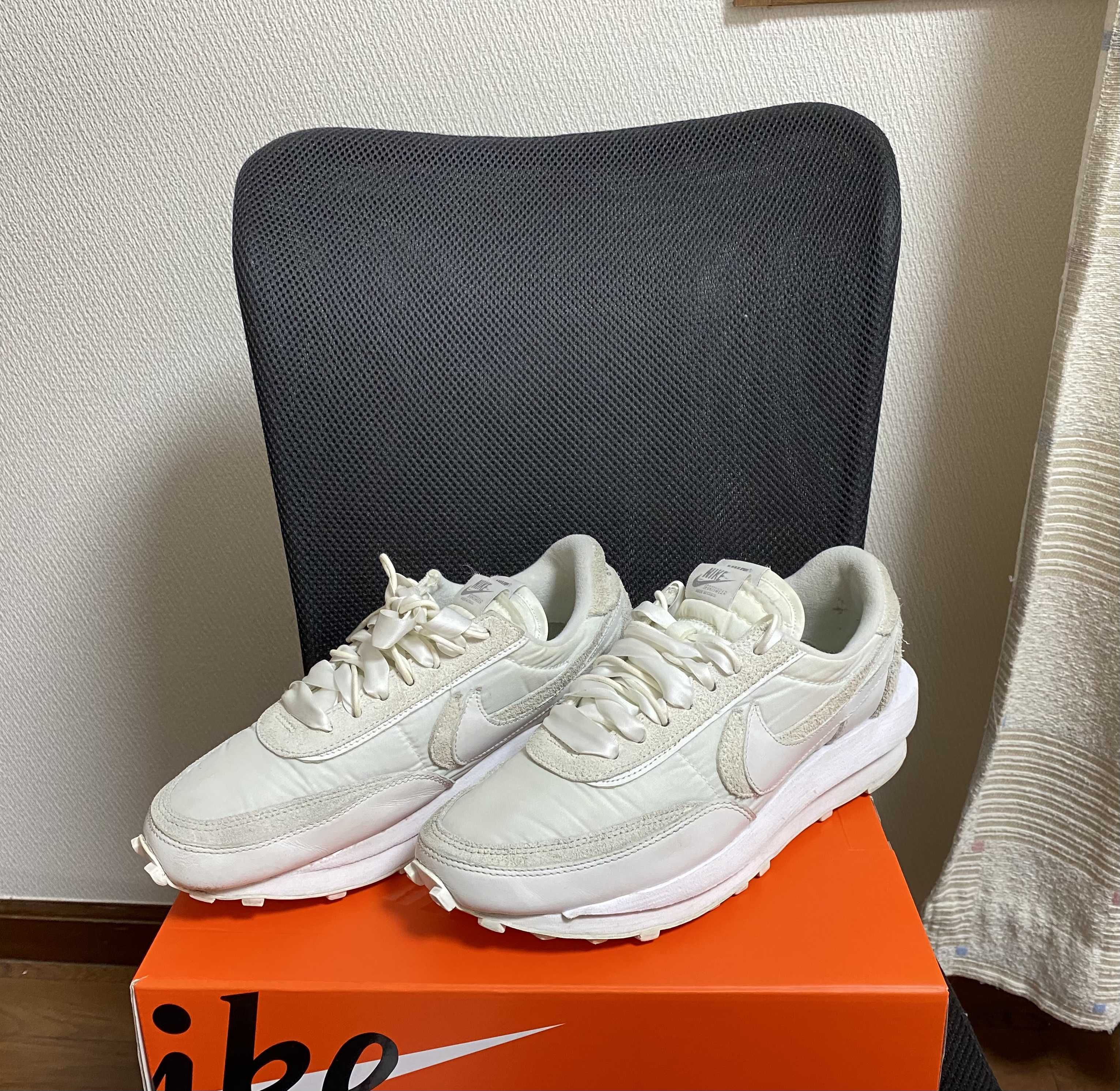 sacai × Nike LDV Waffle "Triple White"