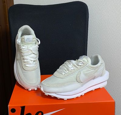 sacai × Nike LDV Waffle "Triple White"