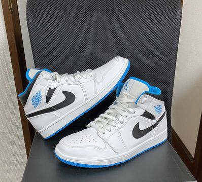 Nike Air Jordan 1 Mid "White/Laser blue"