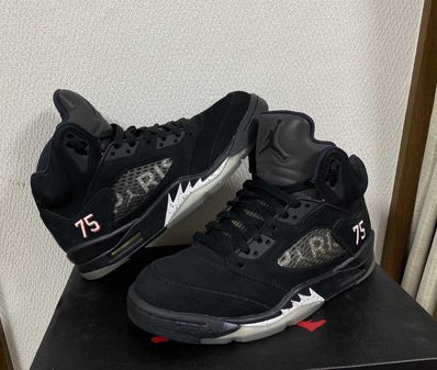 NIKE AIR JORDAN 5 PARIS SAINT-GERMAIN BLACK/CEMENT GREY