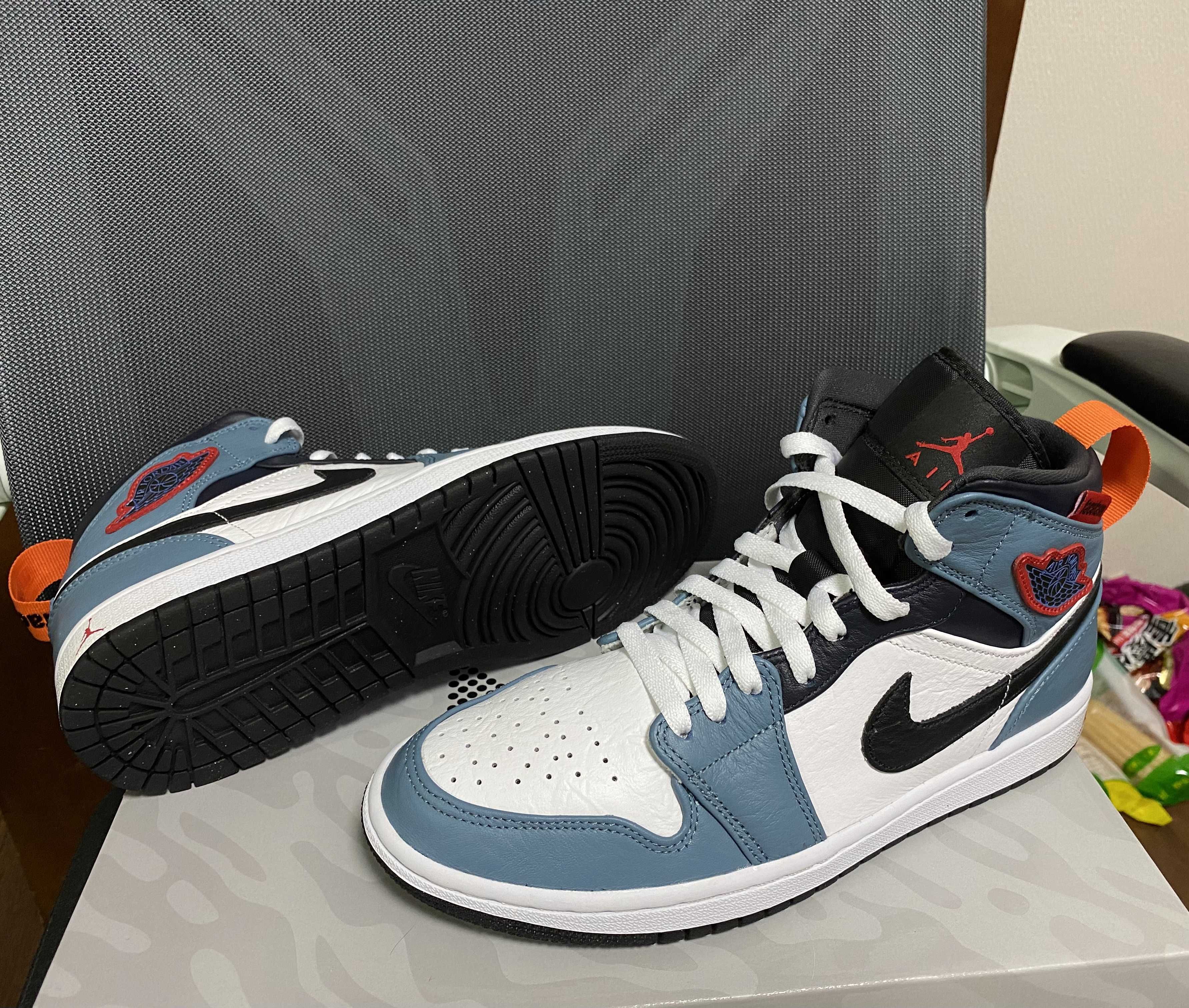 FACETASM × Nike Air Jordan 1 Mid "White/Navy"
