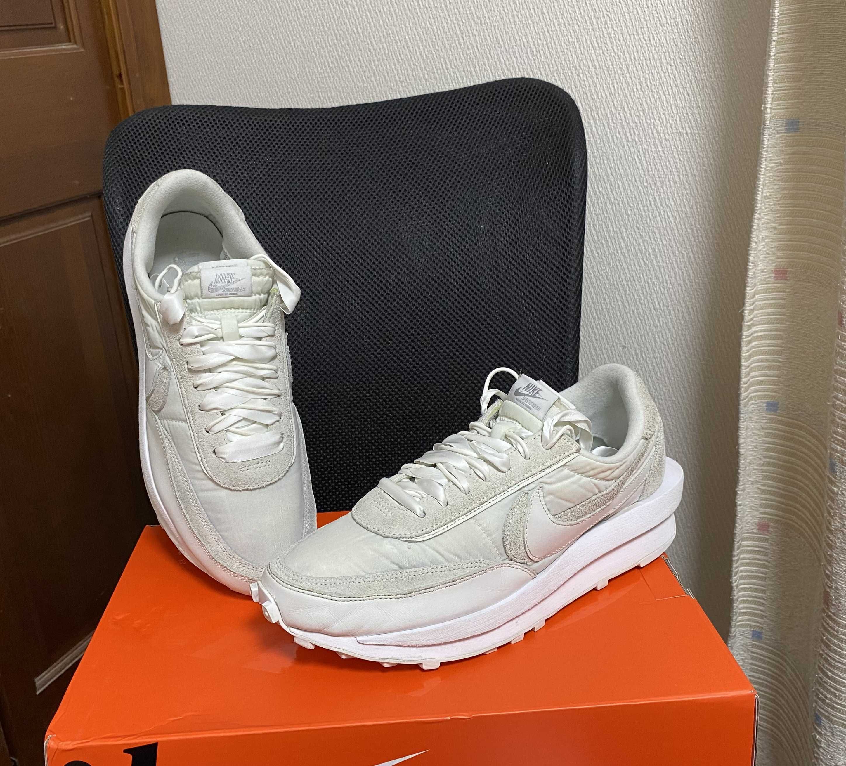 sacai × Nike LDV Waffle "Triple White"