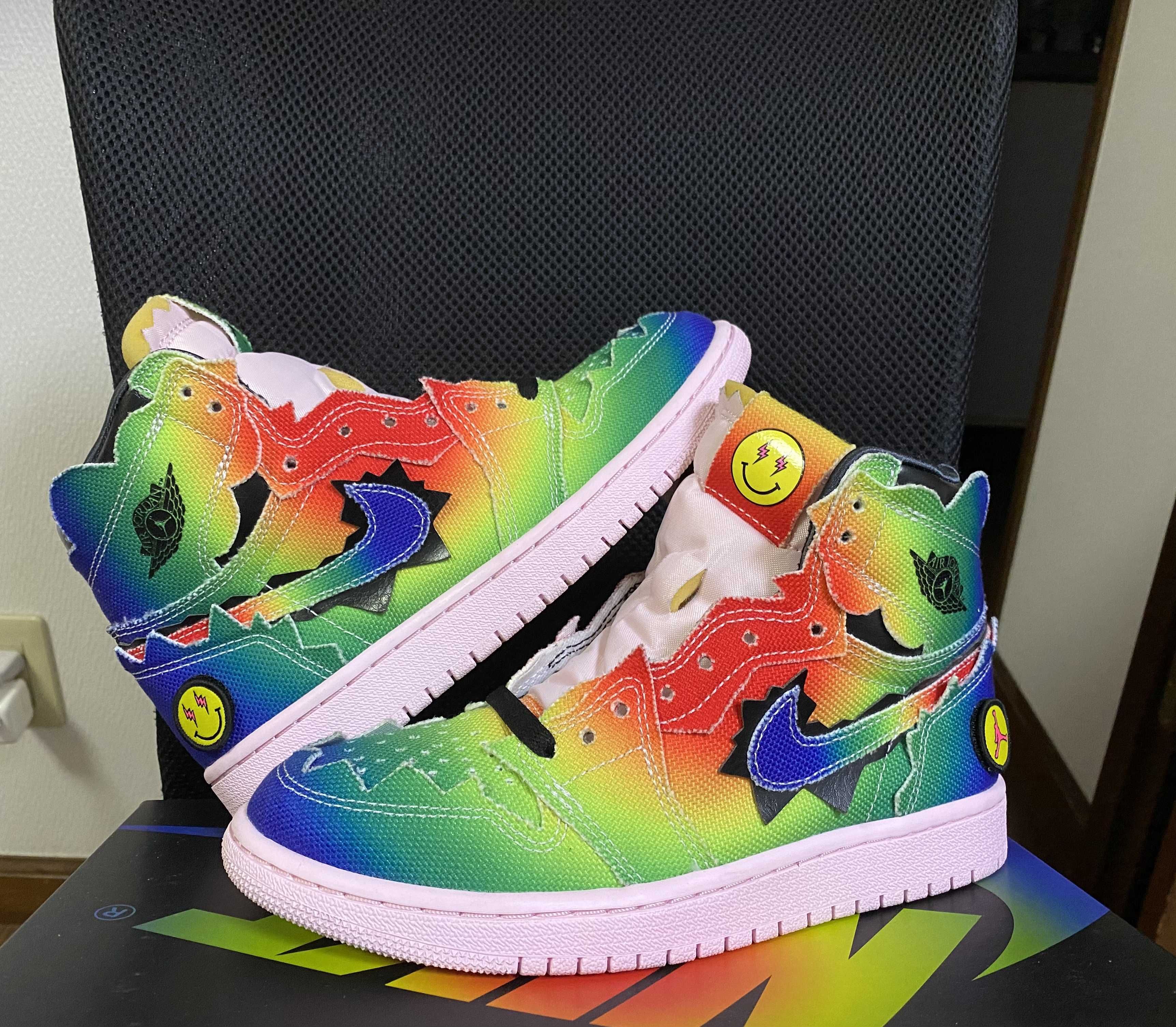 J Balvin × Nike Air Jordan 1 High OG "Rainbow"