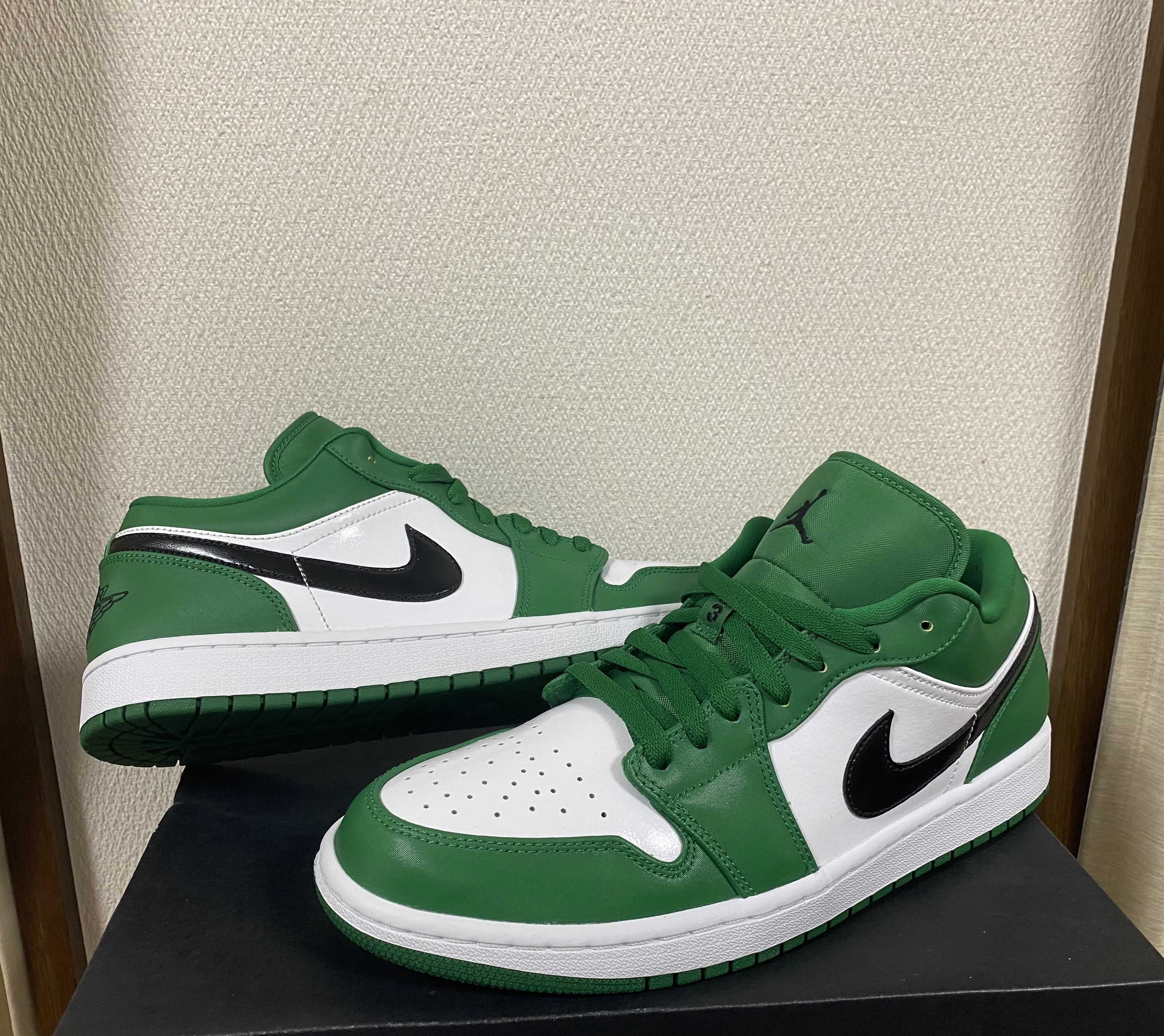 NIKE AIR JORDAN 1 LOW "PINE GREEN/WHITE"