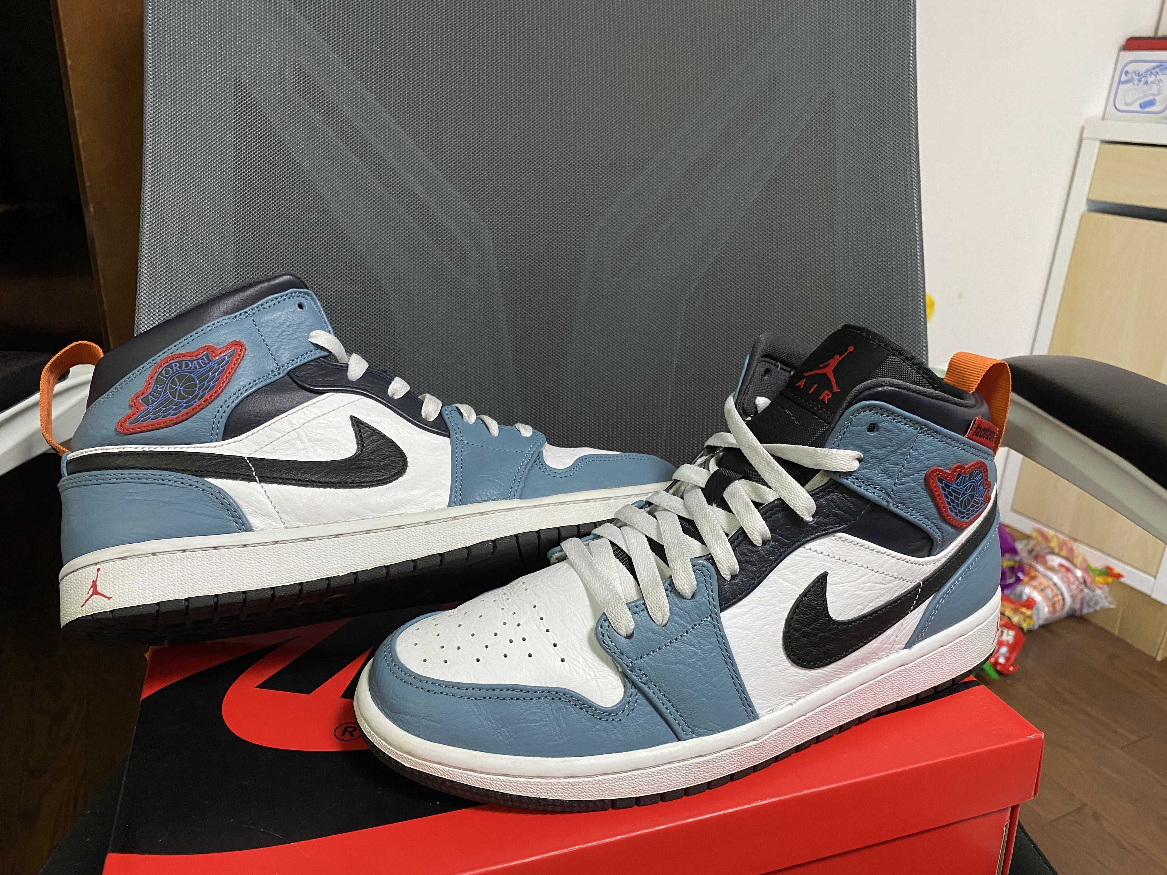 FACETASM × Nike Air Jordan 1 Mid "White/Navy"