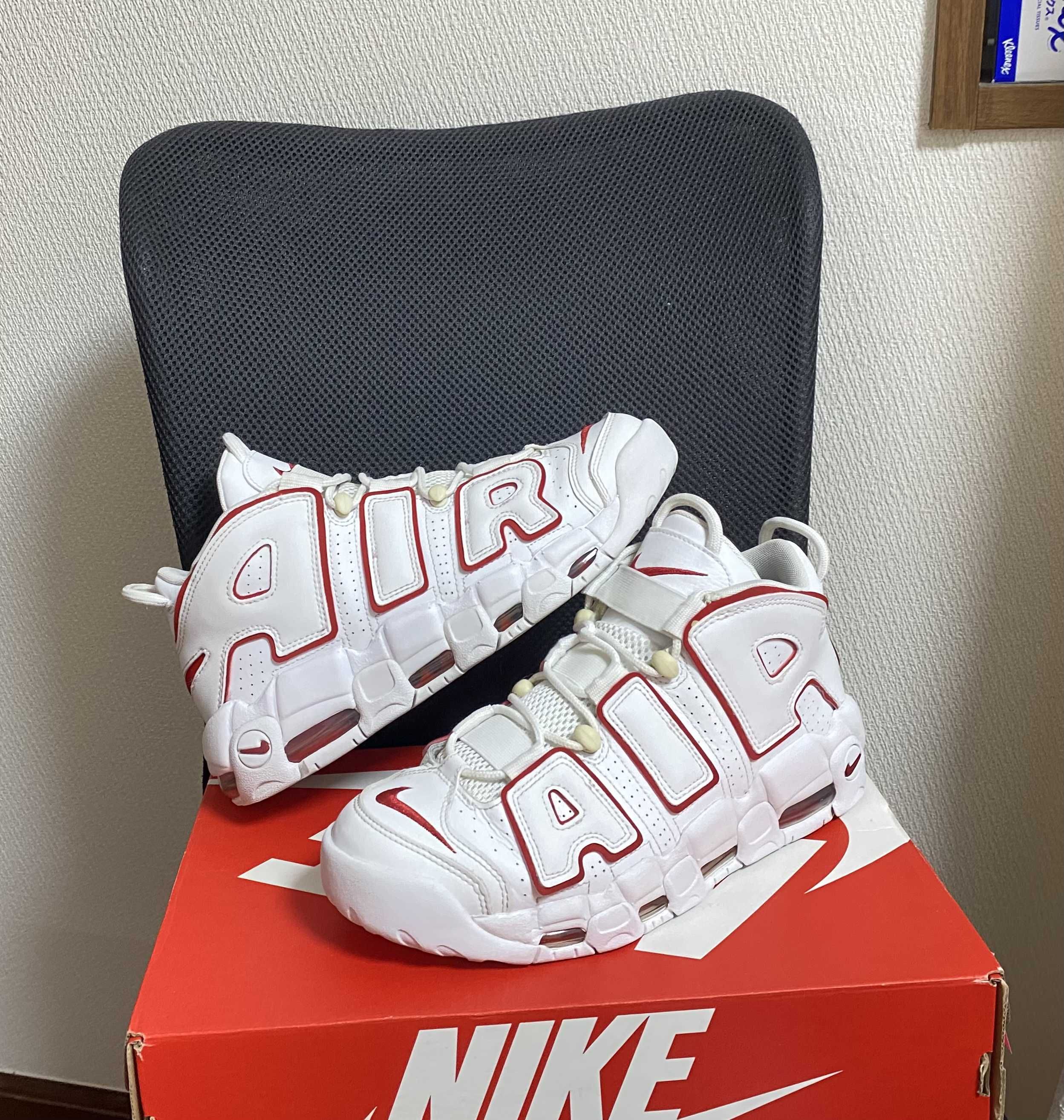 NIKE AIR MORE UPTEMPO "WHITE/VARSITY RED" (2021)