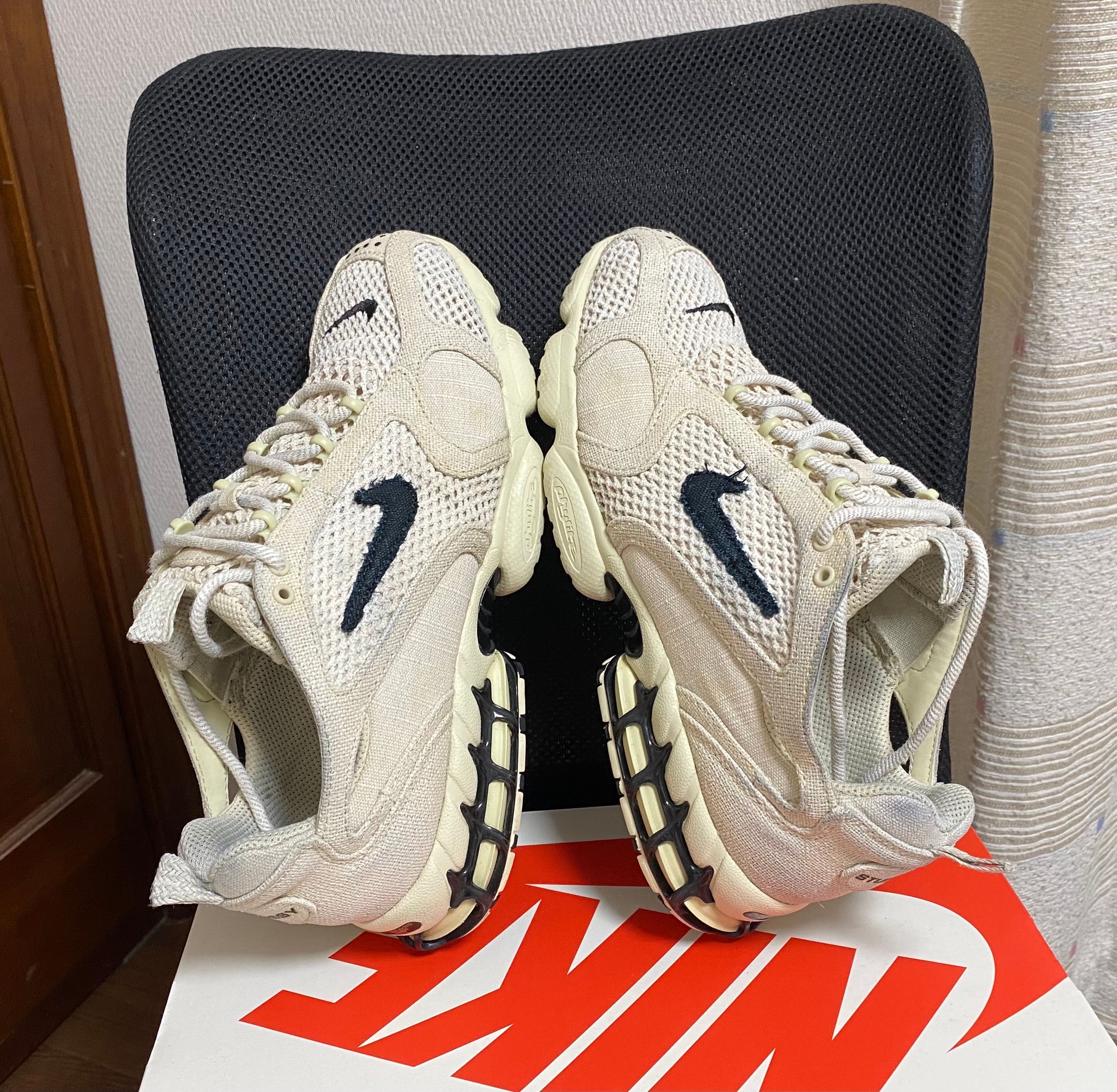 Stussy × Nike Air Zoom Spiridon CG 2 "Fossil/Black"