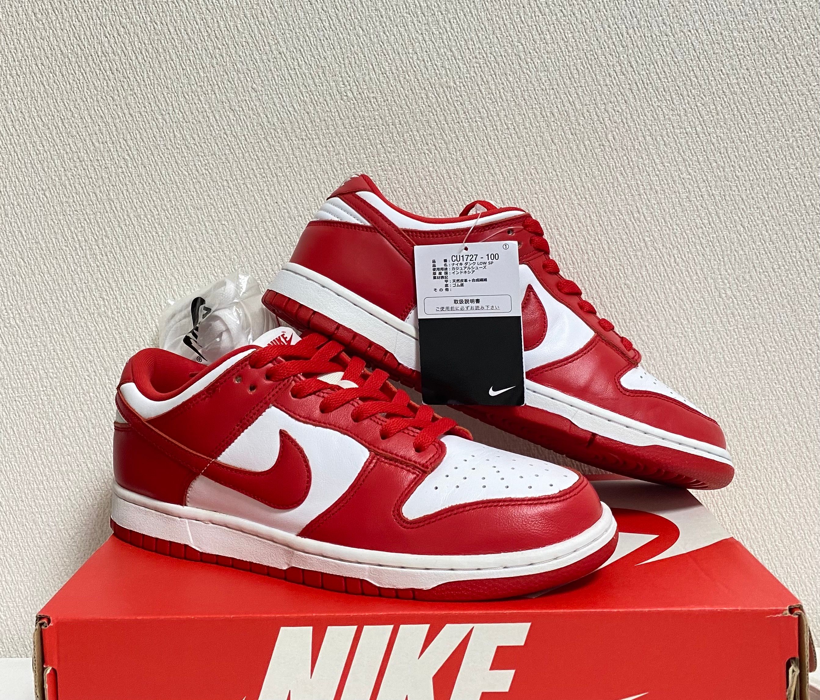 Nike Dunk Low SP "White and University Red"