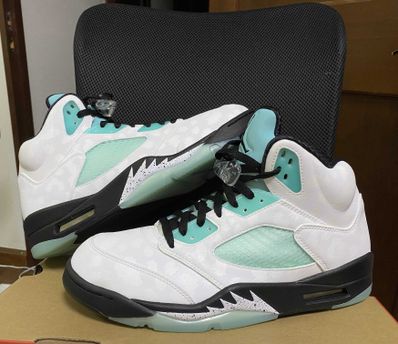 Nike Air Jordan 5 "White/Black/Island Green"