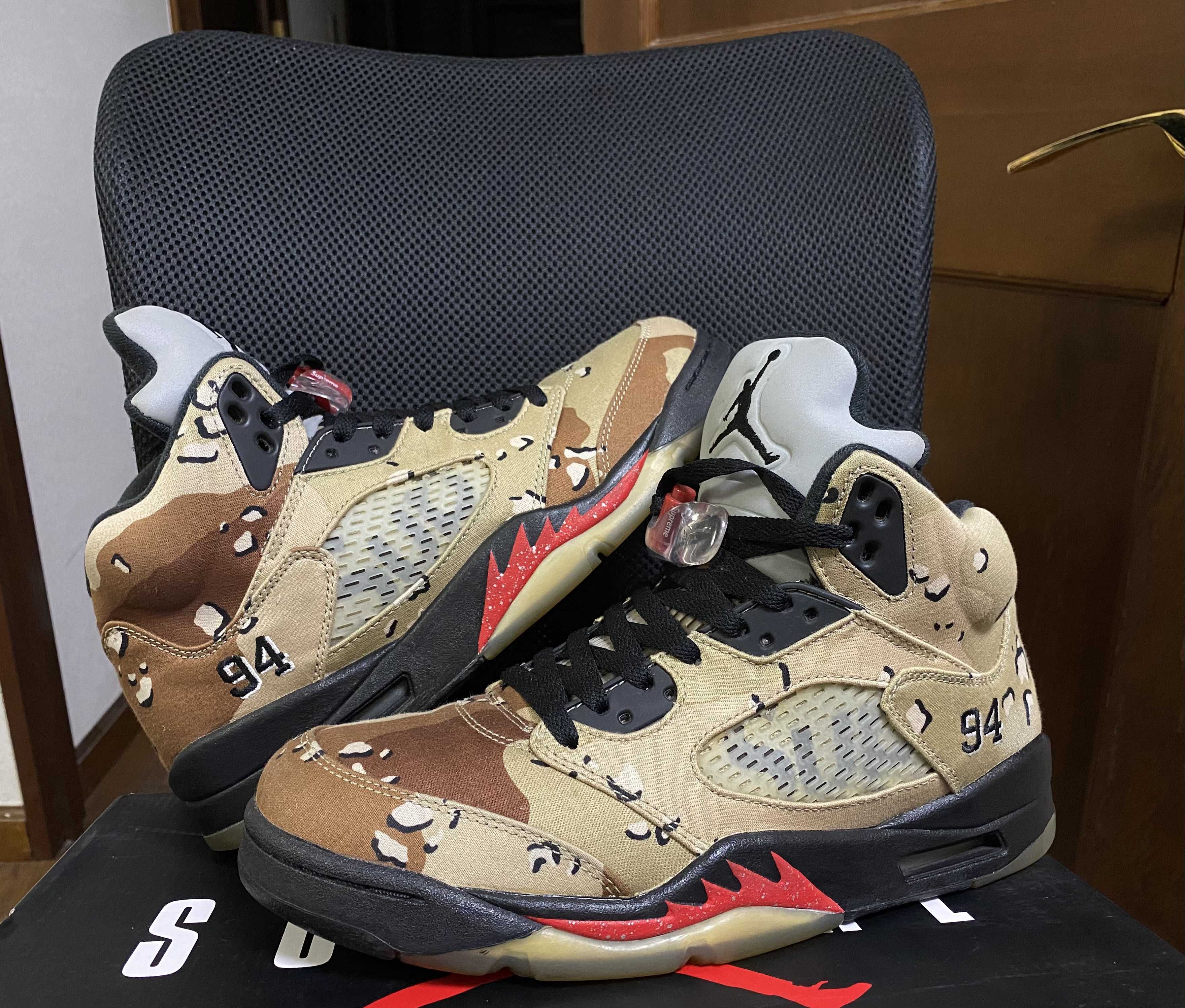 Supreme × Nike Air Jordan 5 Retro "Desert Camo"