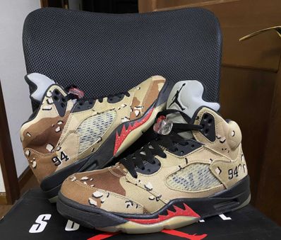 Supreme × Nike Air Jordan 5 Retro "Desert Camo"