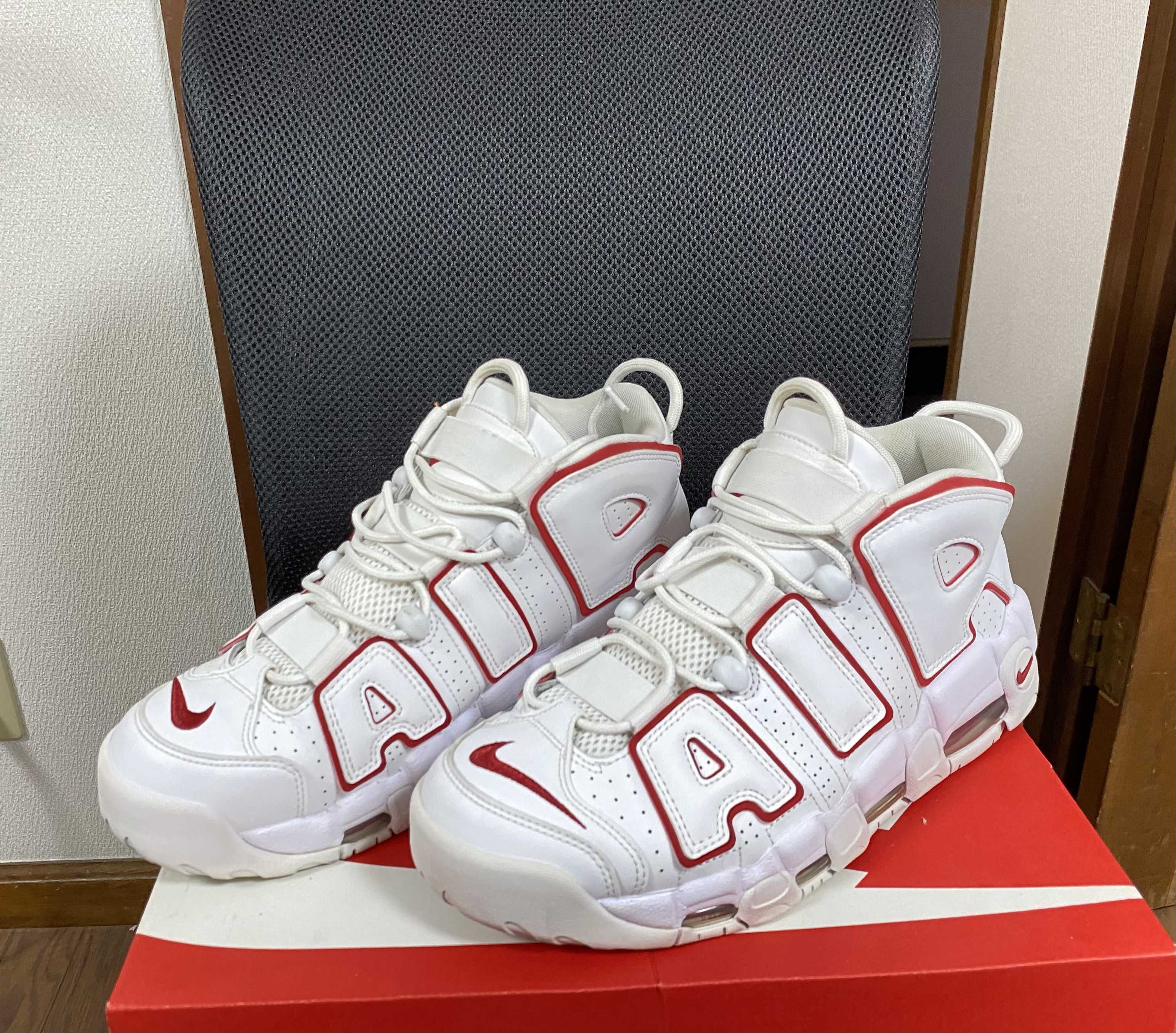 NIKE AIR MORE UPTEMPO "WHITE/VARSITY RED" (2018)