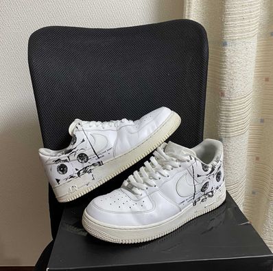 Supreme × COMME des GARCONS SHIRT × Nike Air Force 1 Low "White"