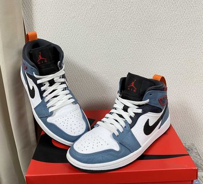 FACETASM × Nike Air Jordan 1 Mid "White/Navy"