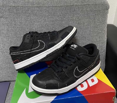 Wasted Youth × Nike SB Dunk Low "Black Denim" / VERDY