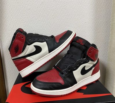 Nike GS Air Jordan 1 Retro High "Bred Toe"