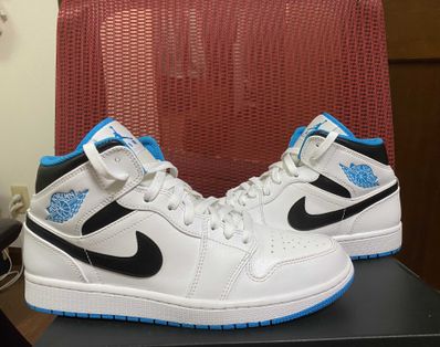 Nike Air Jordan 1 Mid "White/Laser blue"