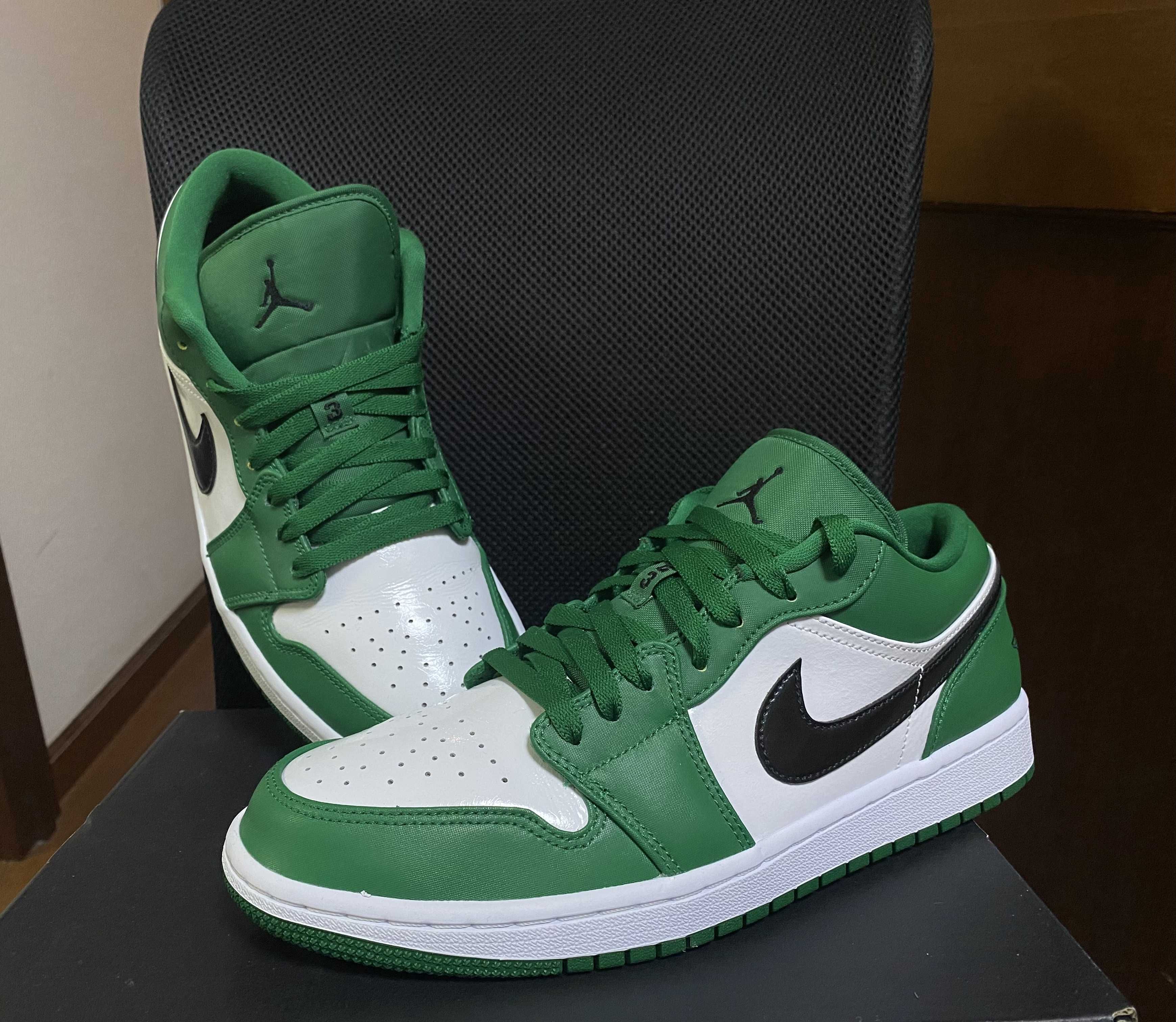 NIKE AIR JORDAN 1 LOW "PINE GREEN/WHITE"