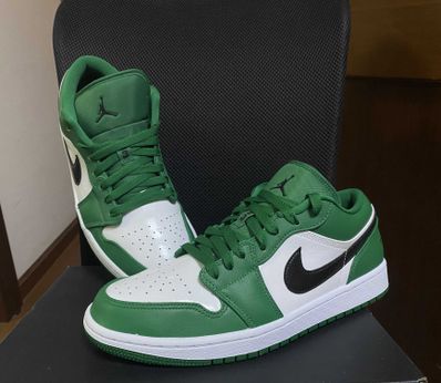 NIKE AIR JORDAN 1 LOW "PINE GREEN/WHITE"