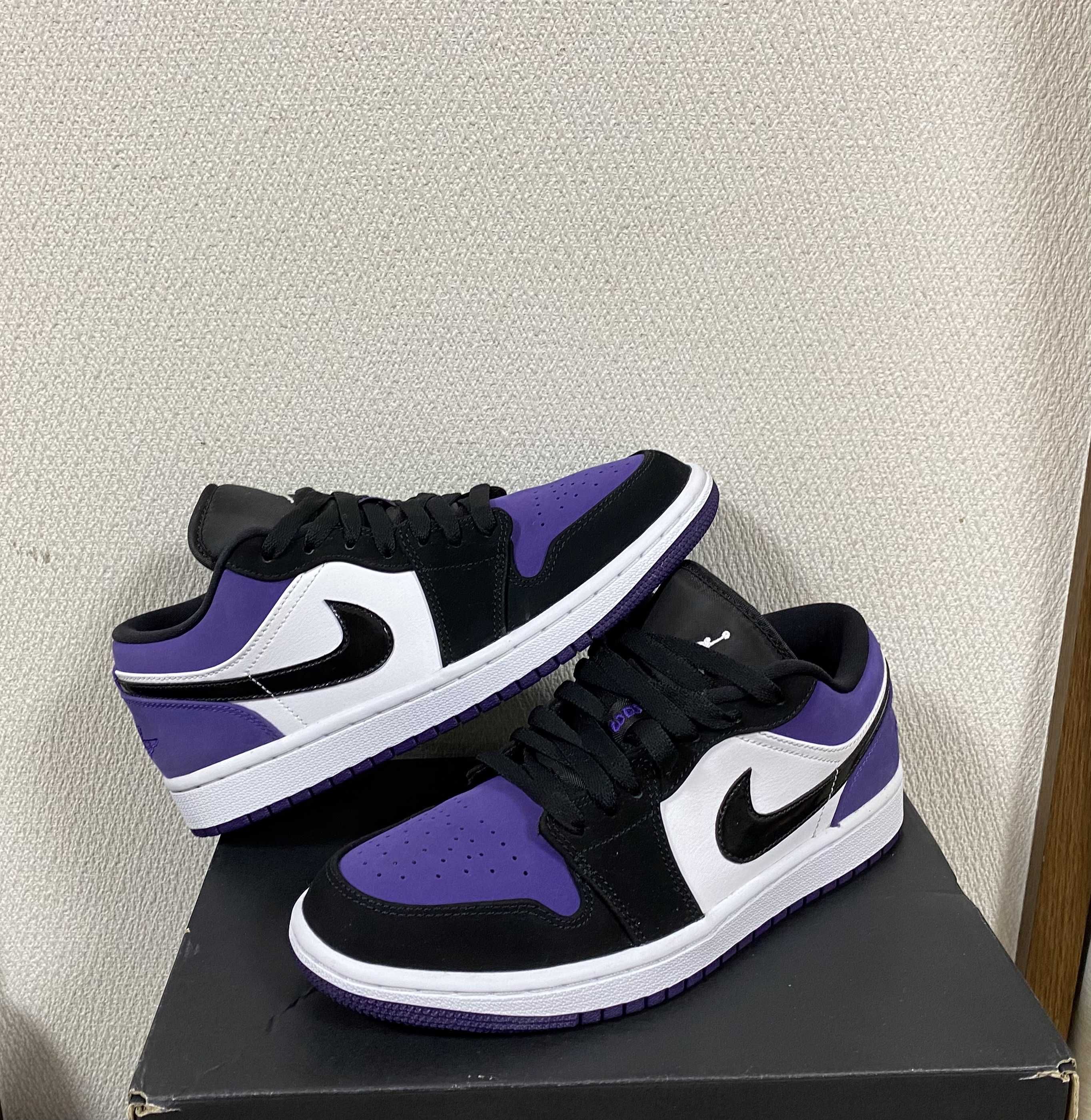 Nike Air Jordan 1 Retro Low "White/Black/Court Purple"