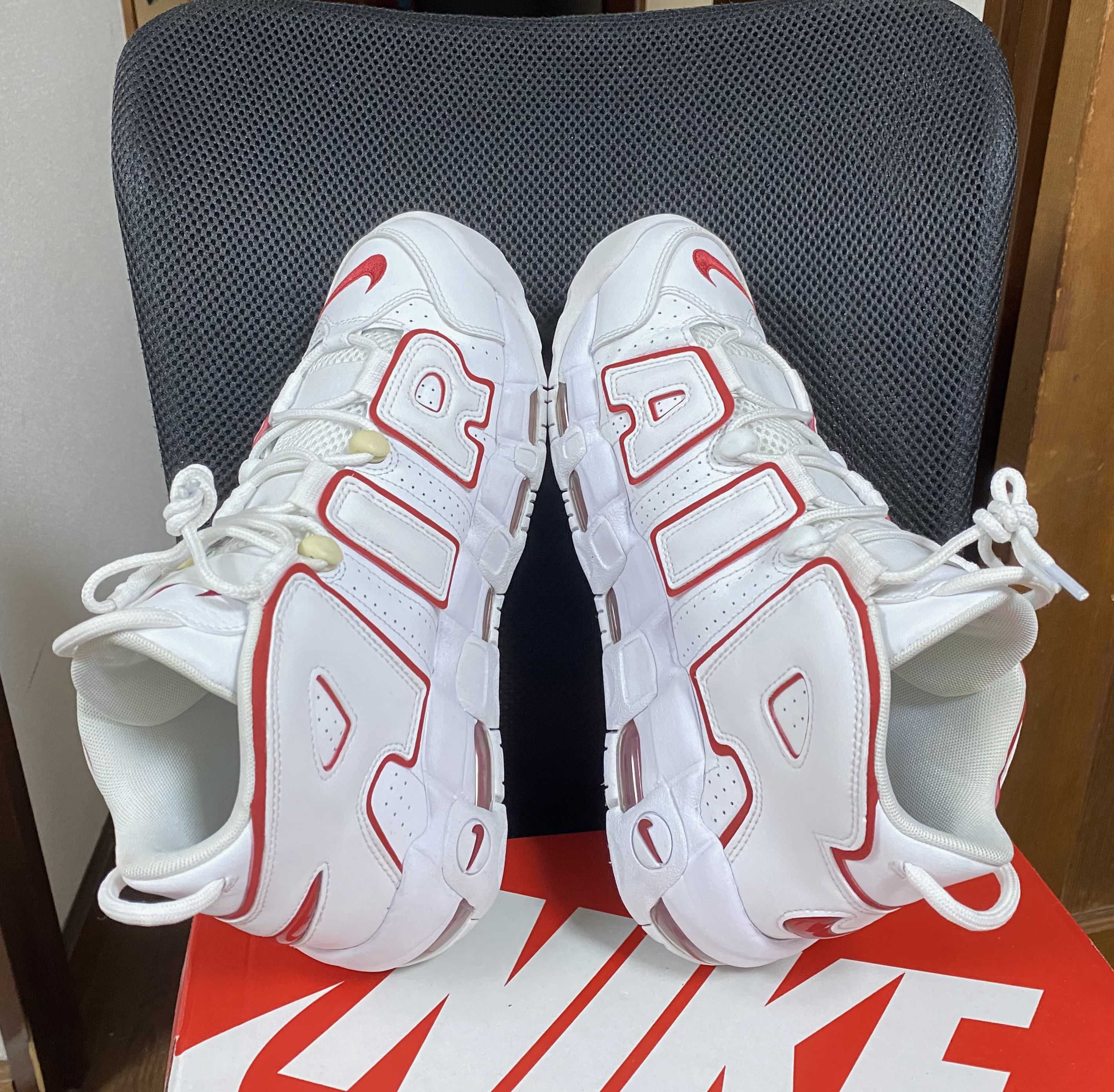 NIKE AIR MORE UPTEMPO "WHITE/VARSITY RED" (2021)