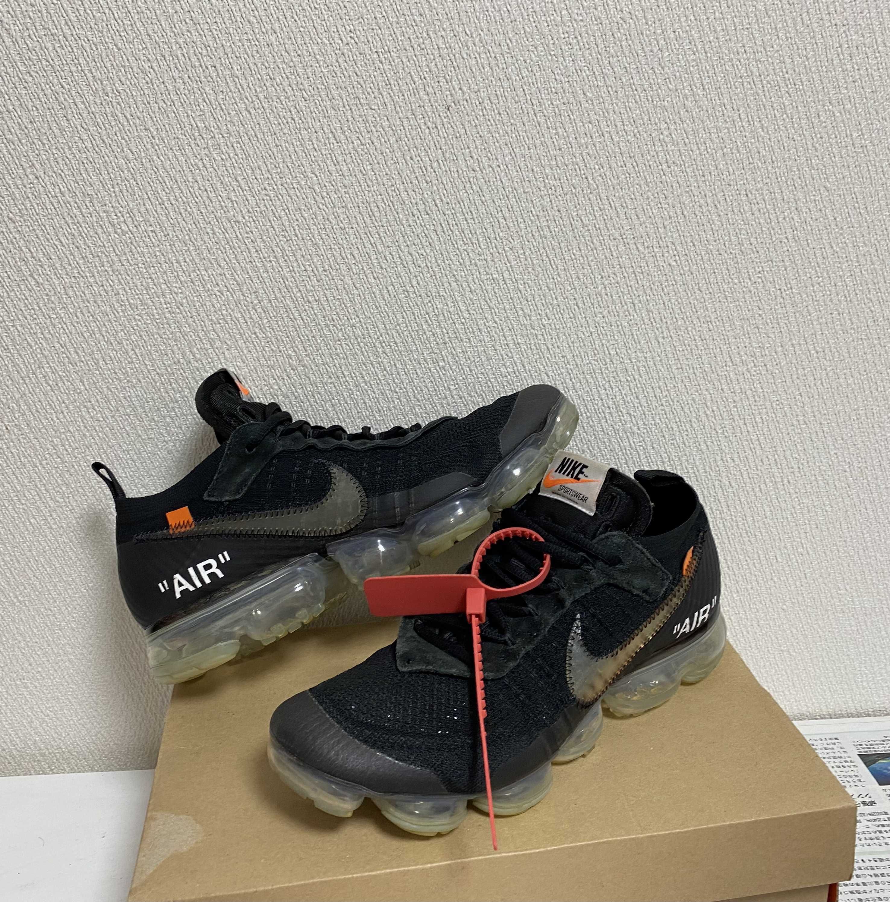Off-White × Nike Air Vapormax "Black/Total Orange/Clear"