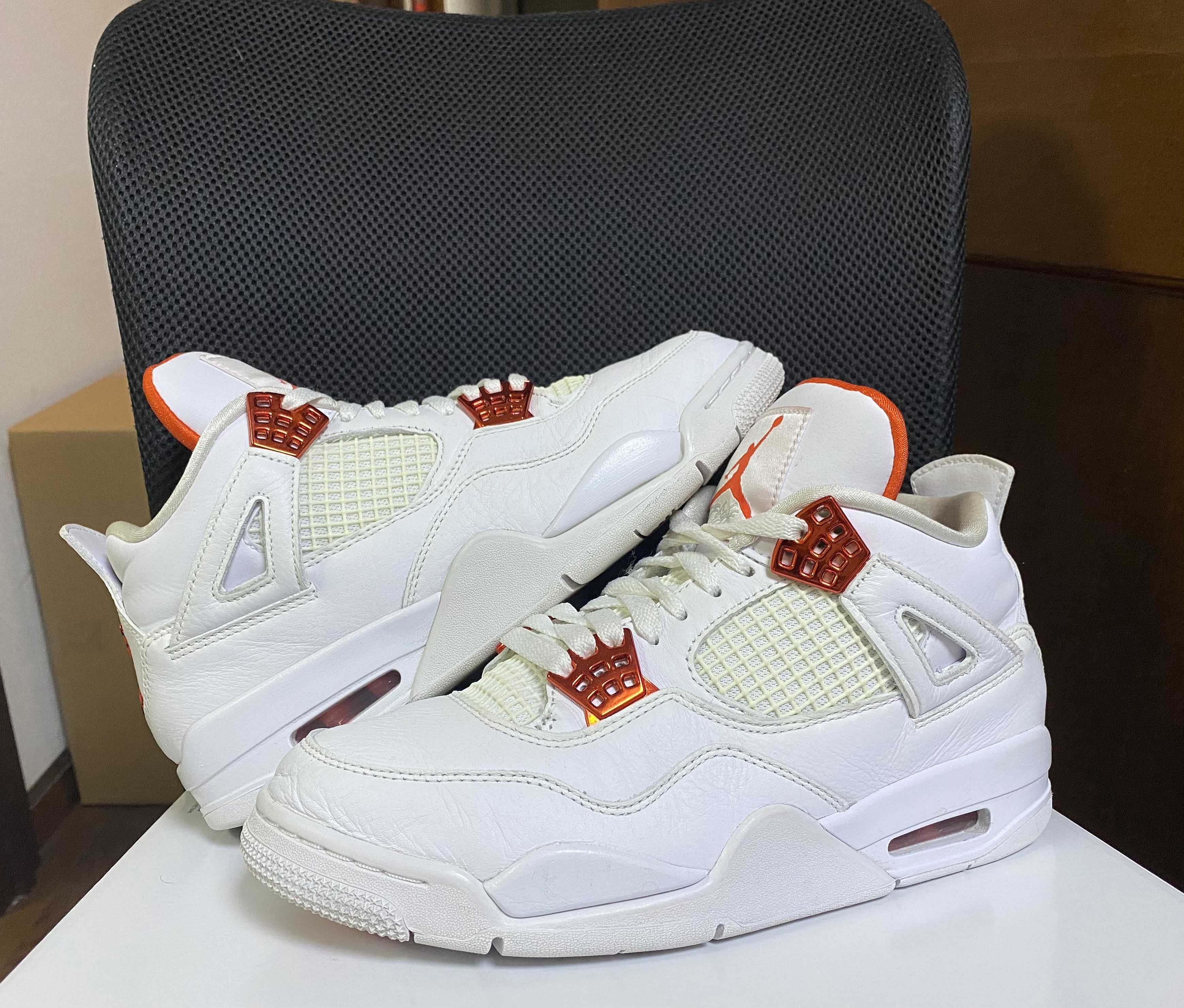 Nike Air Jordan 4 Retro "White/Team Orange"