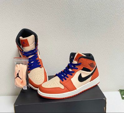 Nike Air Jordan 1 Mid "Team Orange Black"