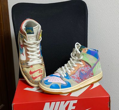 THOMAS CAMPBELL × Nike SB Dunk High "Ice Jade/Circuit Orange-Sail"