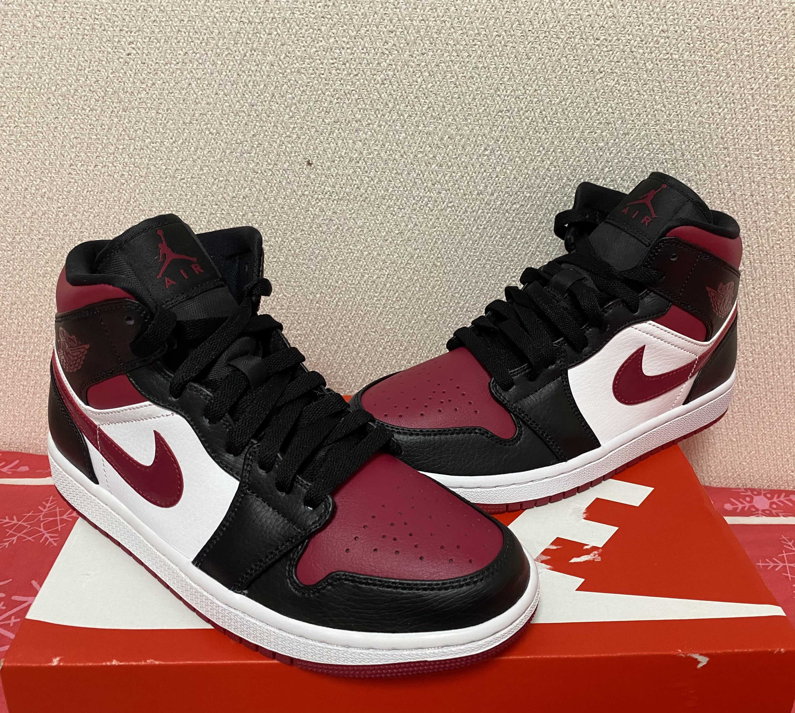 NIKE AIR JORDAN 1 MID "BLACK/RED/WHITE"