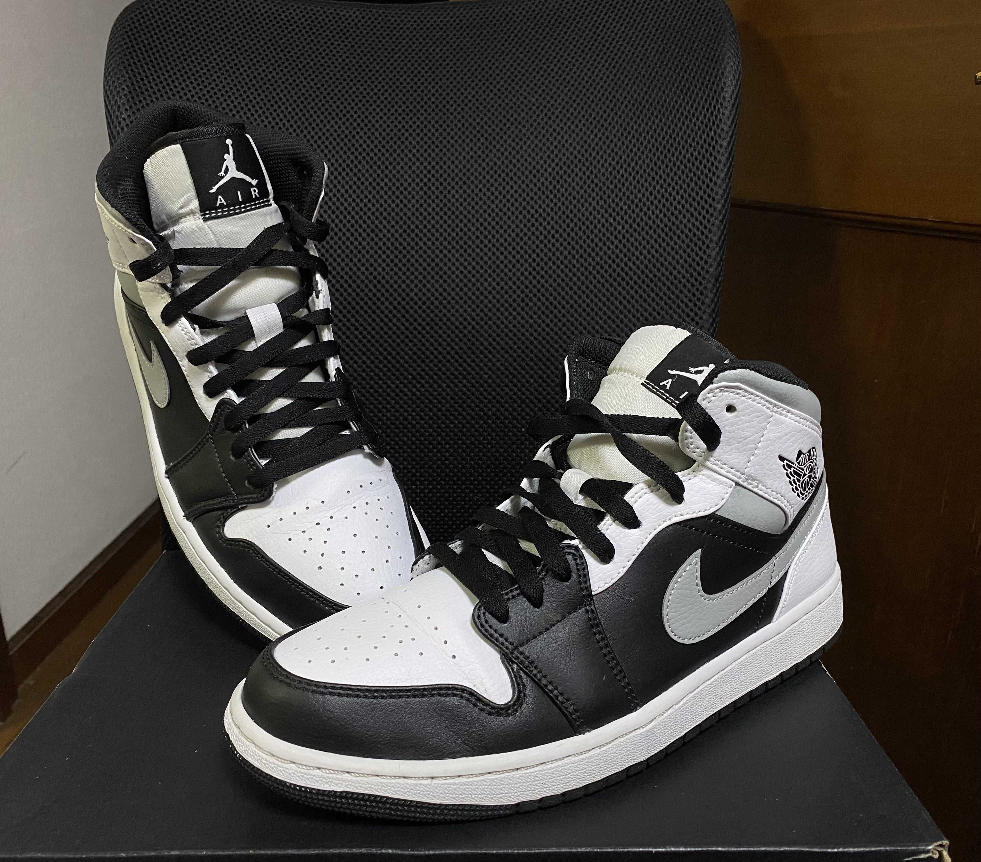 NIKE AIR JORDAN 1 MID "WHITE SHADOW"