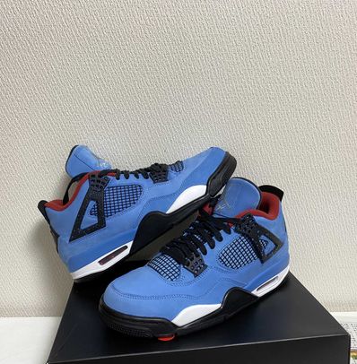 Travis Scott × Nike Air Jordan 4 Retro Cactus Jack "University Blue"