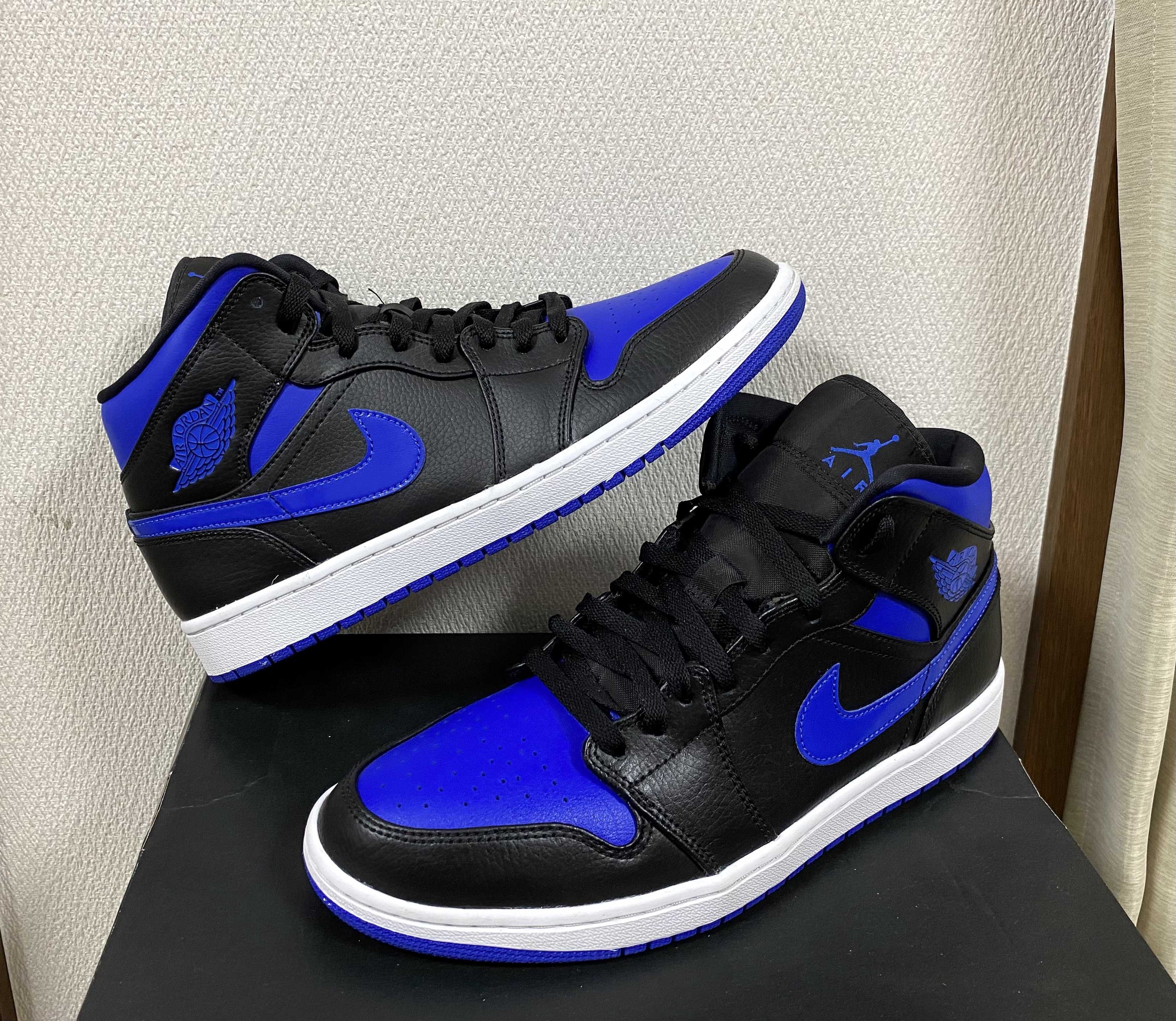 NIKE AIR JORDAN 1 MID "BLACK/BLUE"