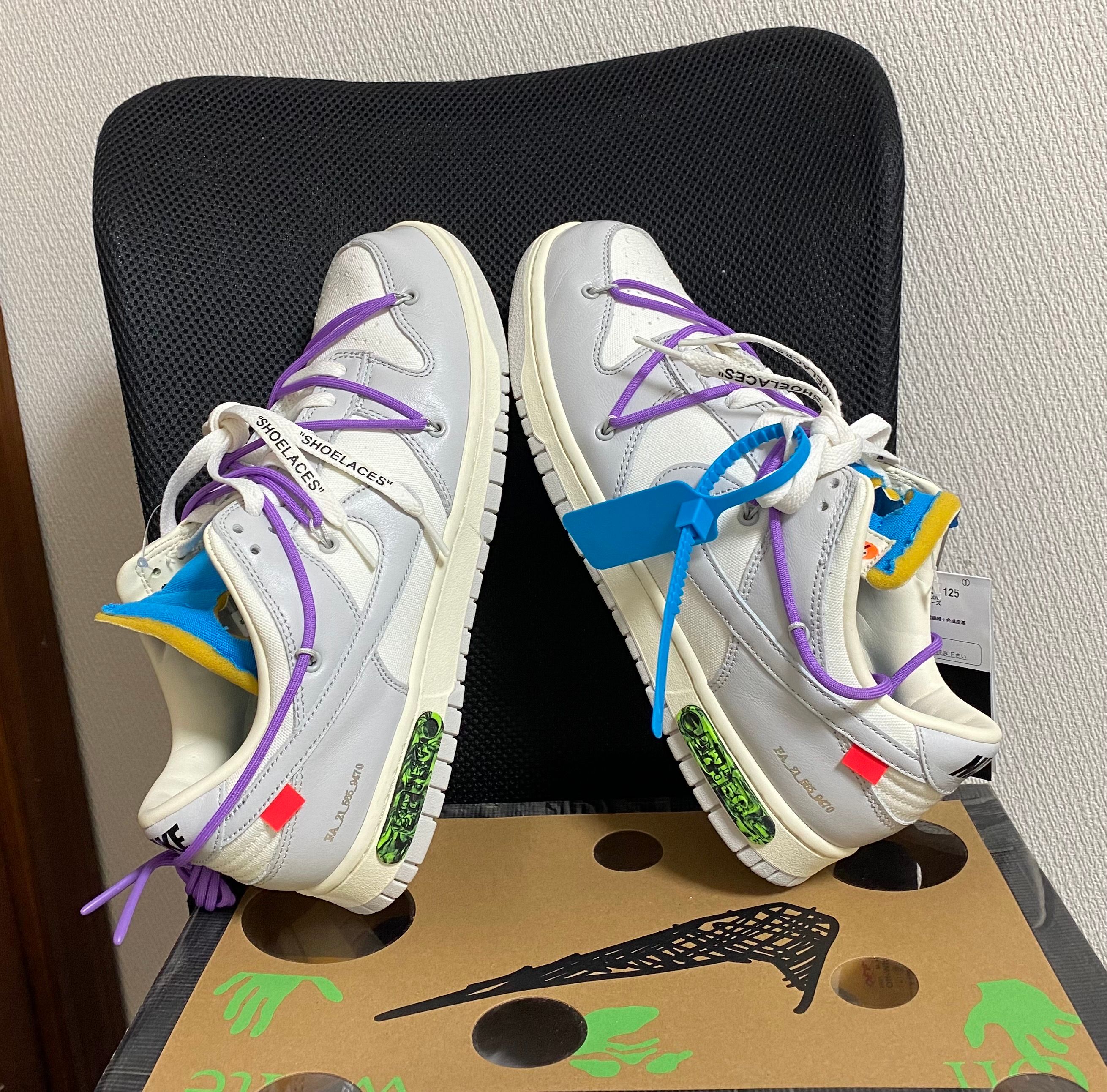 Off-White × Nike Dunk Low "Sail/Neutral Gray"