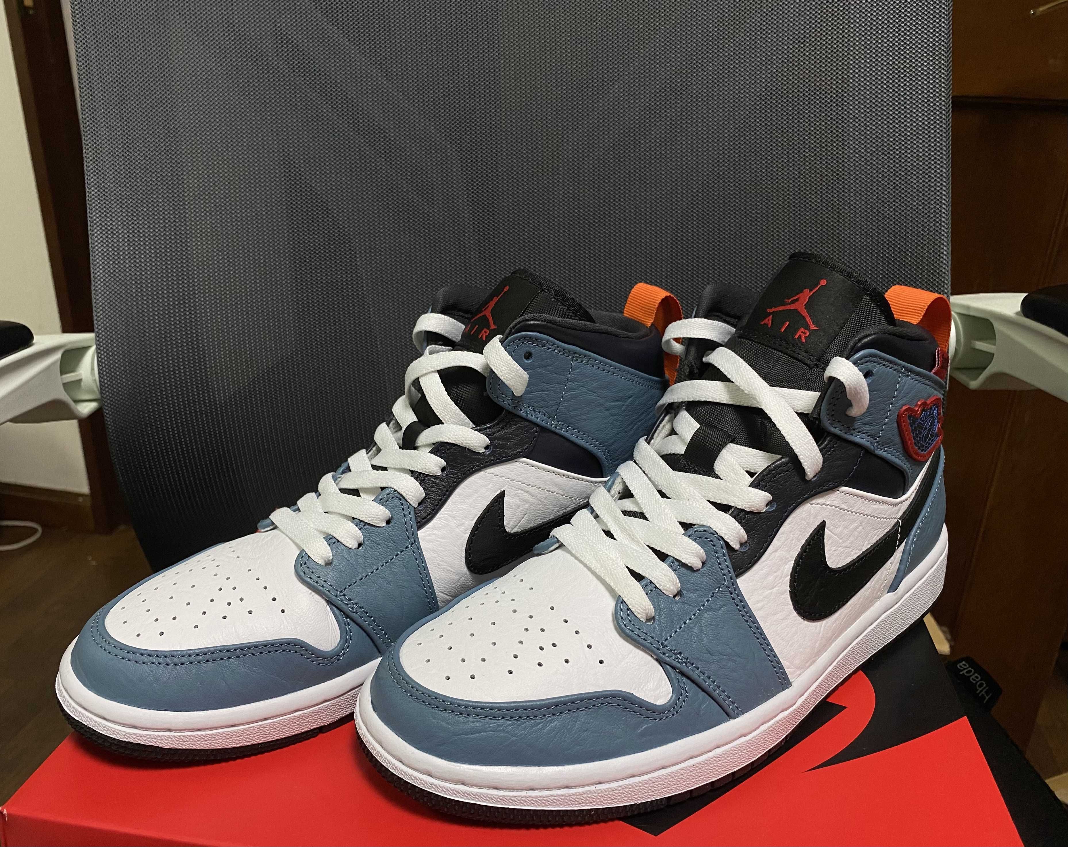 FACETASM × Nike Air Jordan 1 Mid "White/Navy"