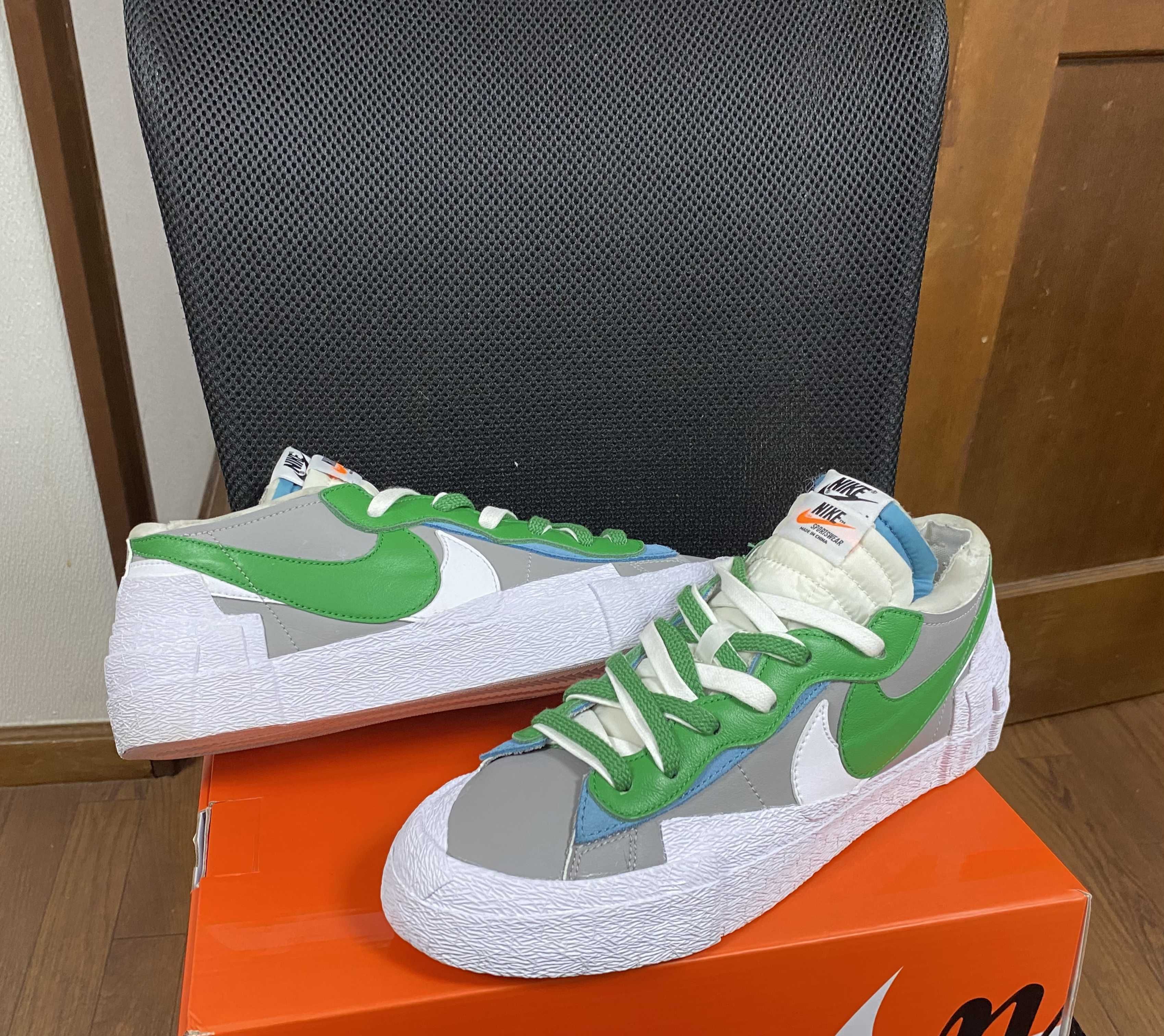 sacai × Nike Blazer Low "Classic Green"