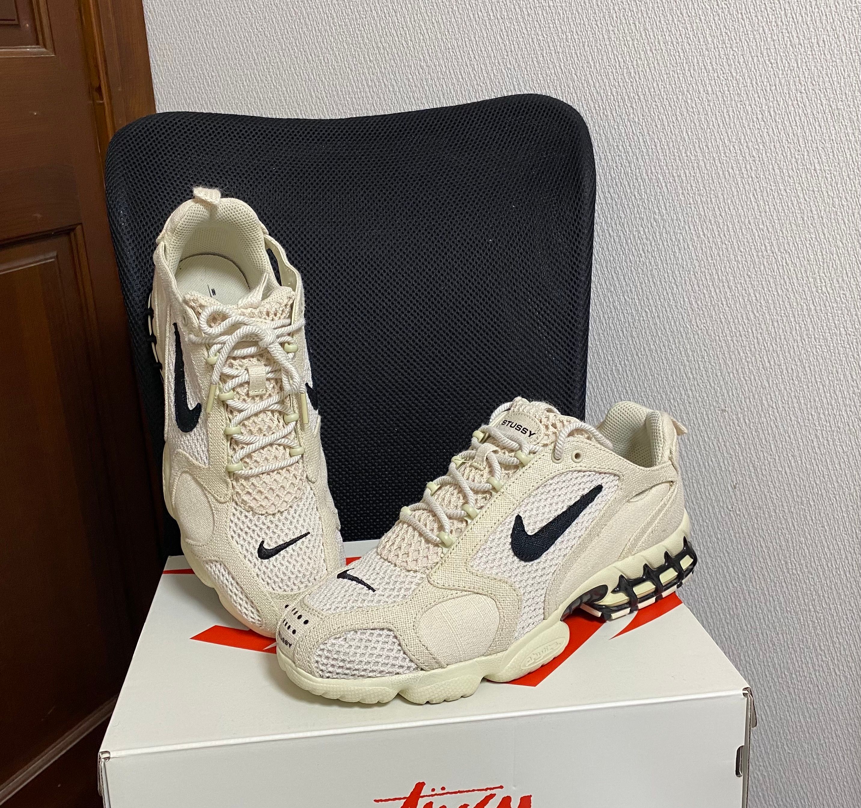 Stussy × Nike Air Zoom Spiridon CG 2 "Fossil/Black"