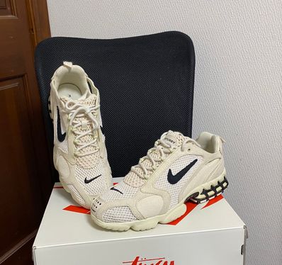 Stussy × Nike Air Zoom Spiridon CG 2 "Fossil/Black"