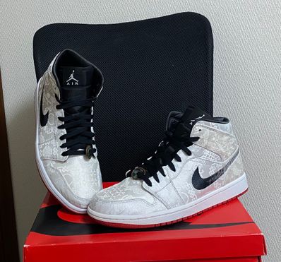 CLOT × Nike Air Jordan 1 Mid SE Fearless "White/Black/Red"
