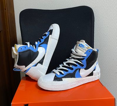 sacai × NIKE BLAZER MID "BLACK / BLUE"